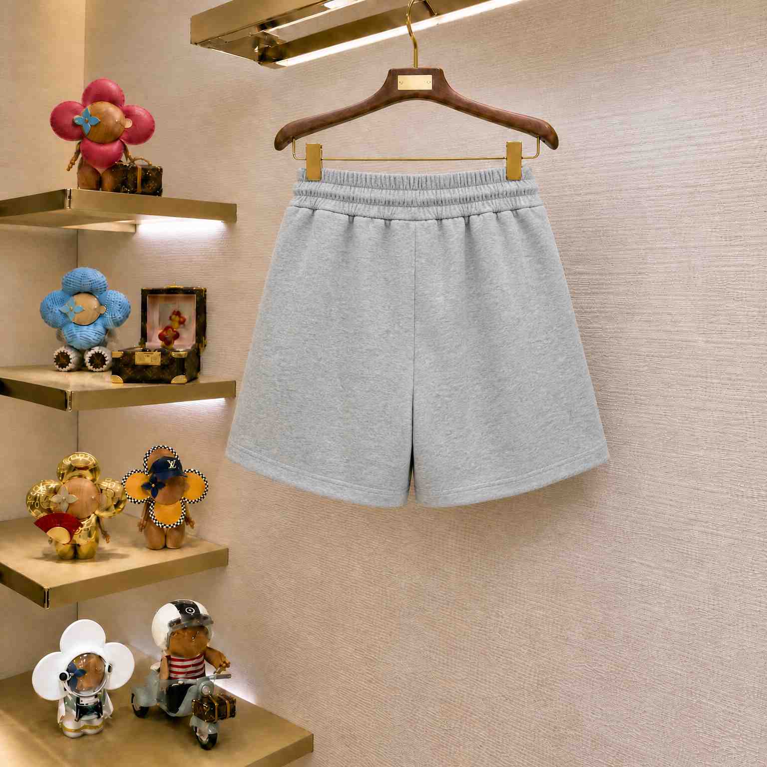 Miu Miu Gray Jersey Shorts - DesignerGu