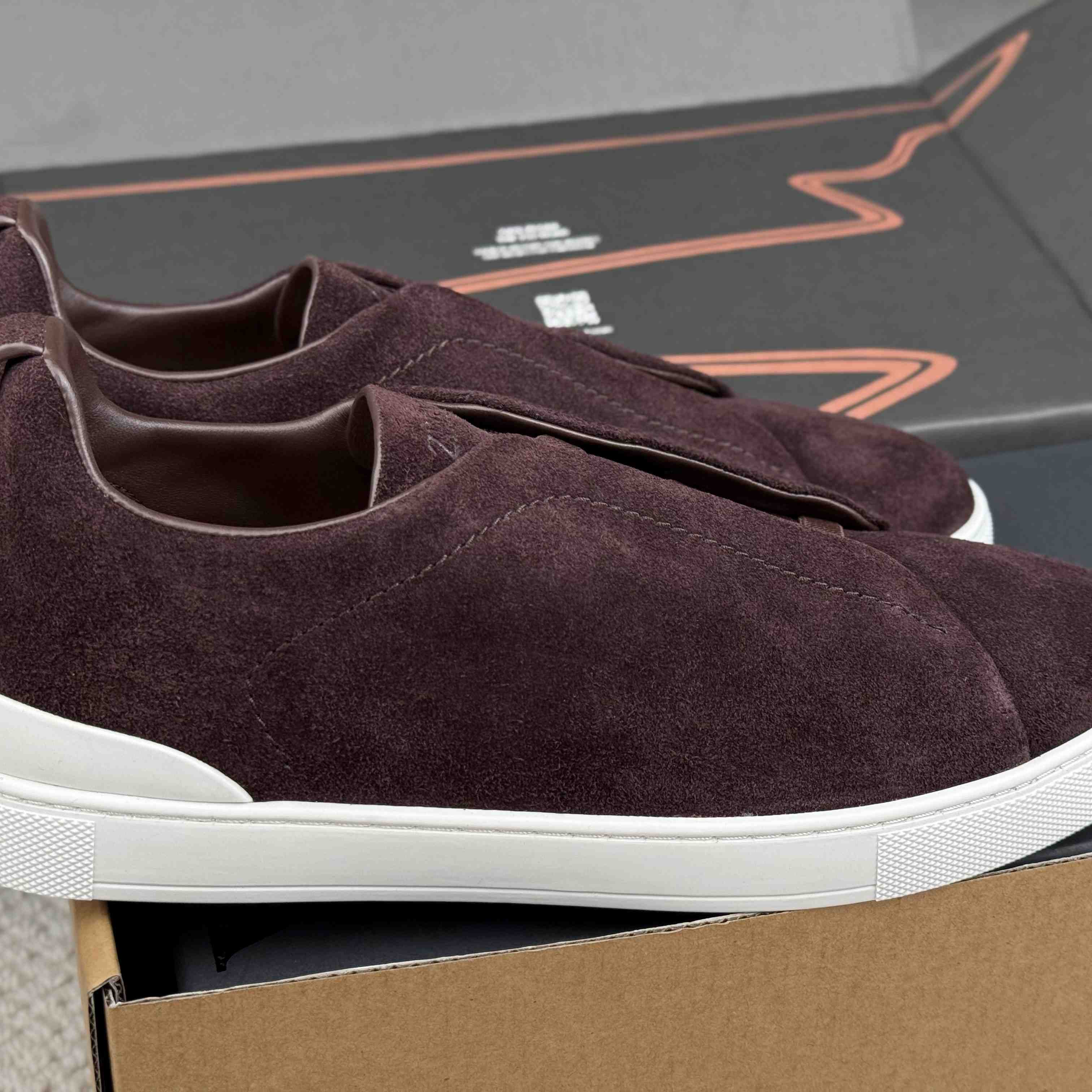 Zegna Triple Stitch Calfskin Sneaker - DesignerGu
