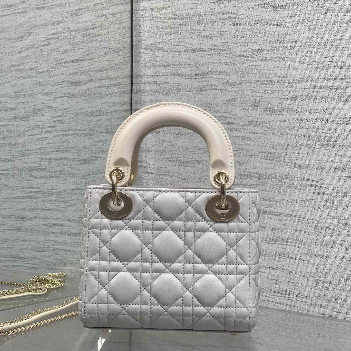 Dior Mini Lady Dior Bag With Chain - DesignerGu
