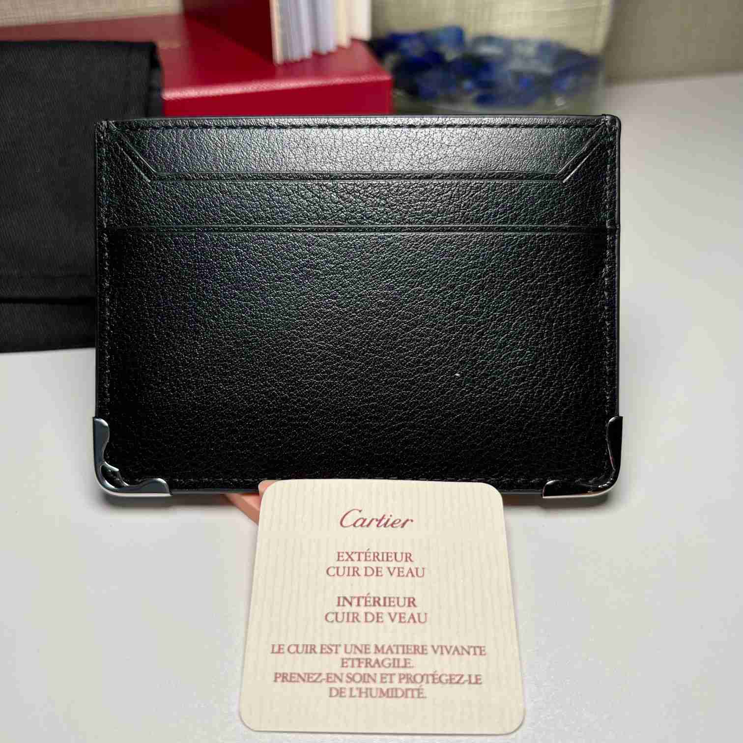 Cartier Leather Must De Cartier Card Holder - DesignerGu