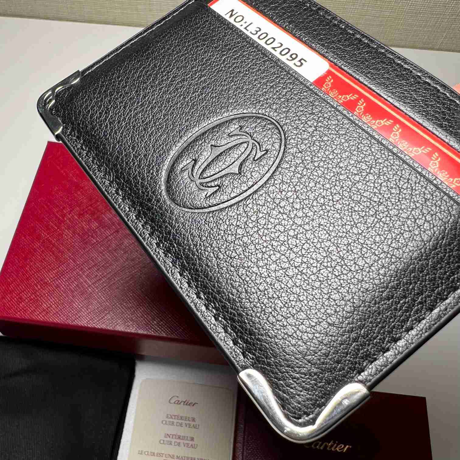 Cartier Leather Must De Cartier Card Holder - DesignerGu