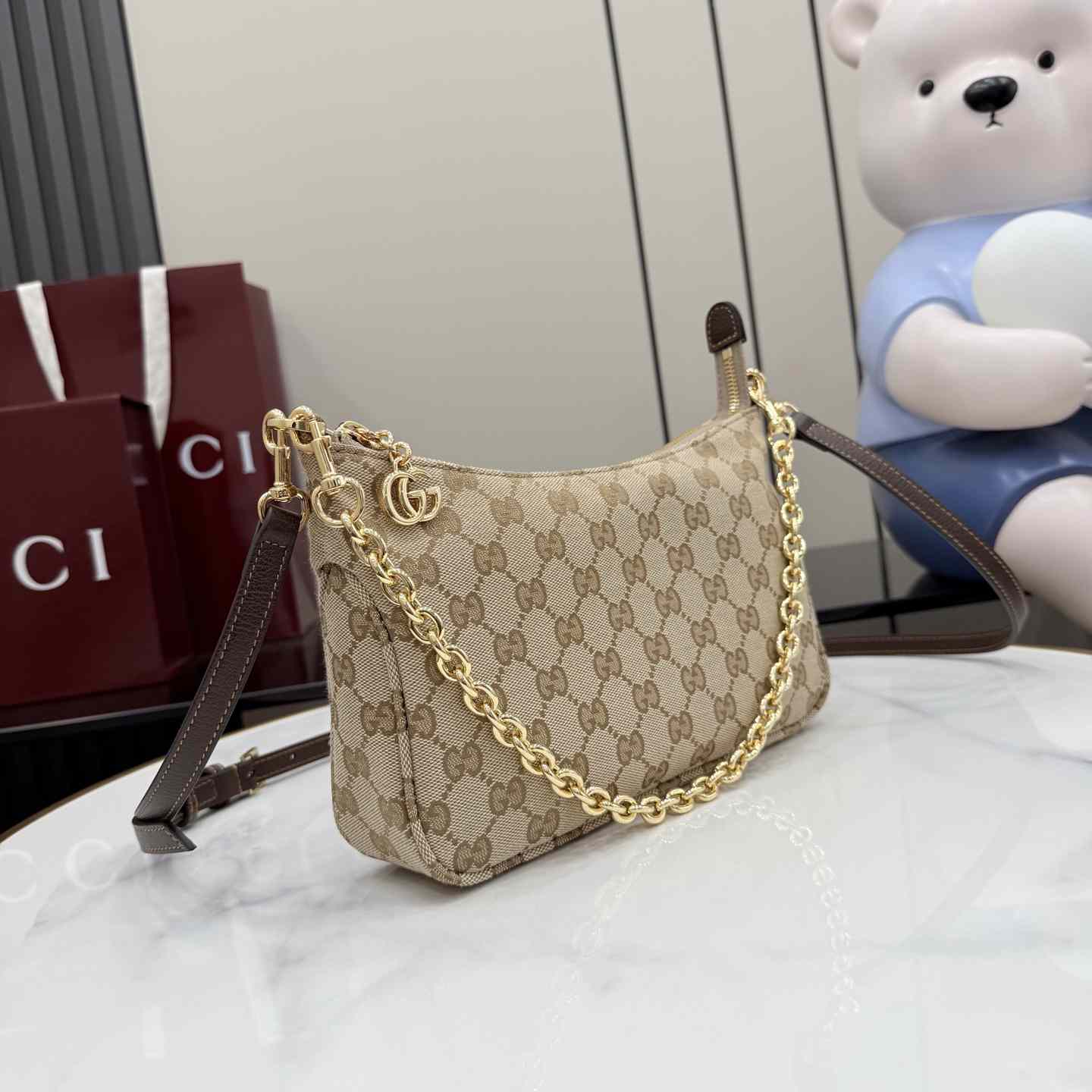 Gucci Lady Lunetta Chain Small Shoulder Bag A0034B - DesignerGu