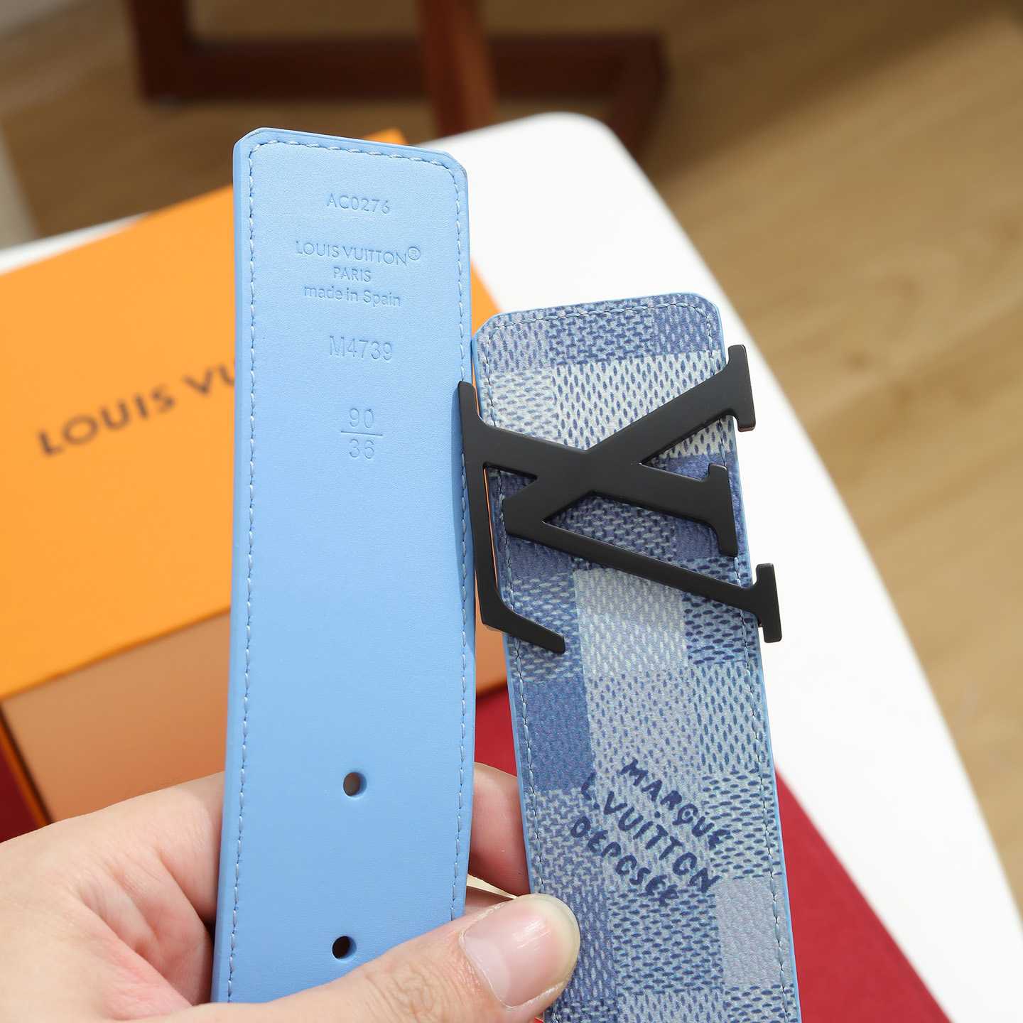 Louis Vuitton LV Initiales Damoflage 40mm Reversible Belt  - DesignerGu