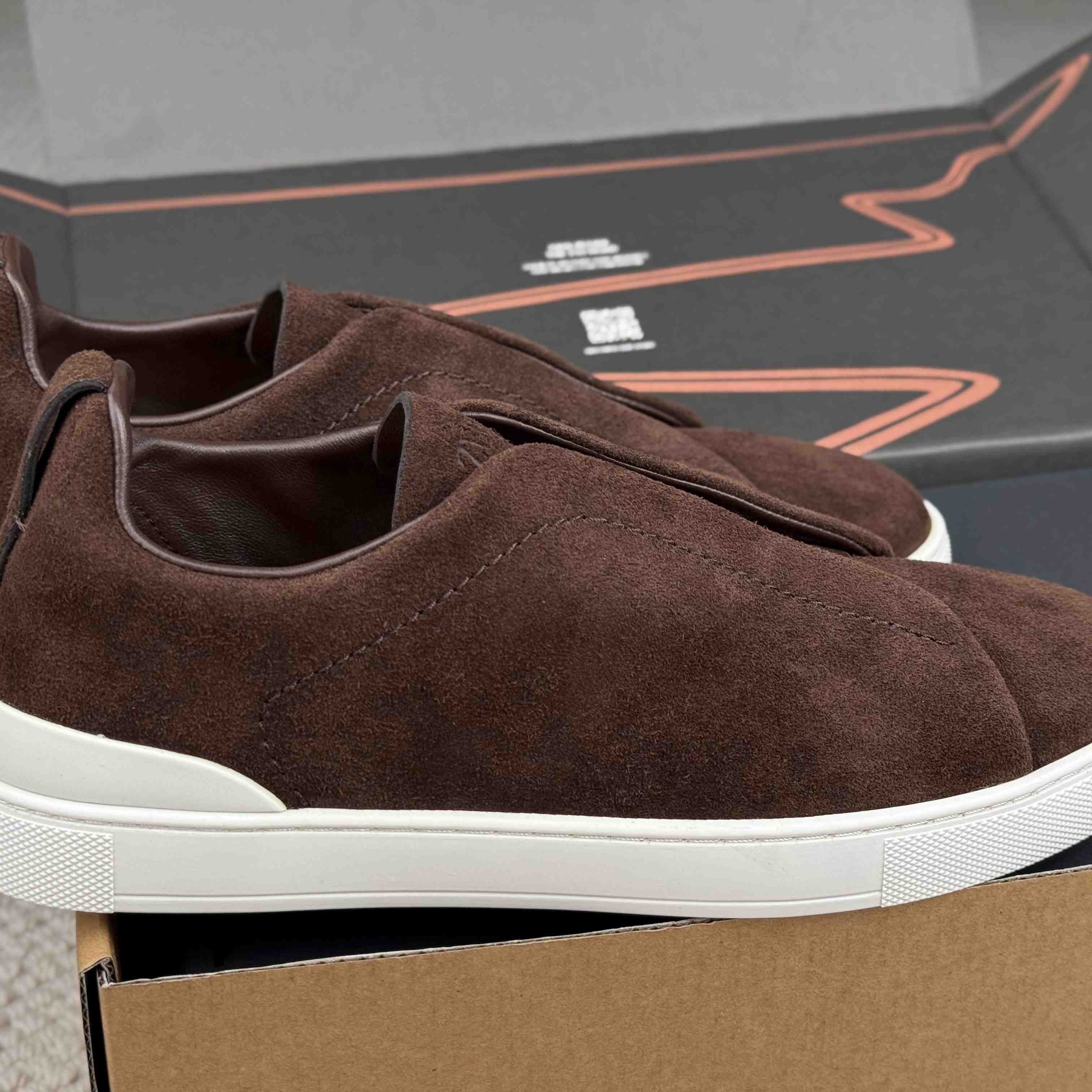 Zegna Triple Stitch Calfskin Sneaker - DesignerGu