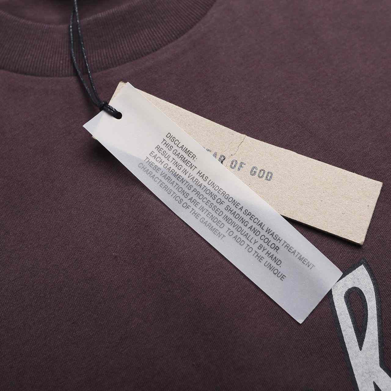Fear Of God Logo 43 Cotton T-Shirt - DesignerGu