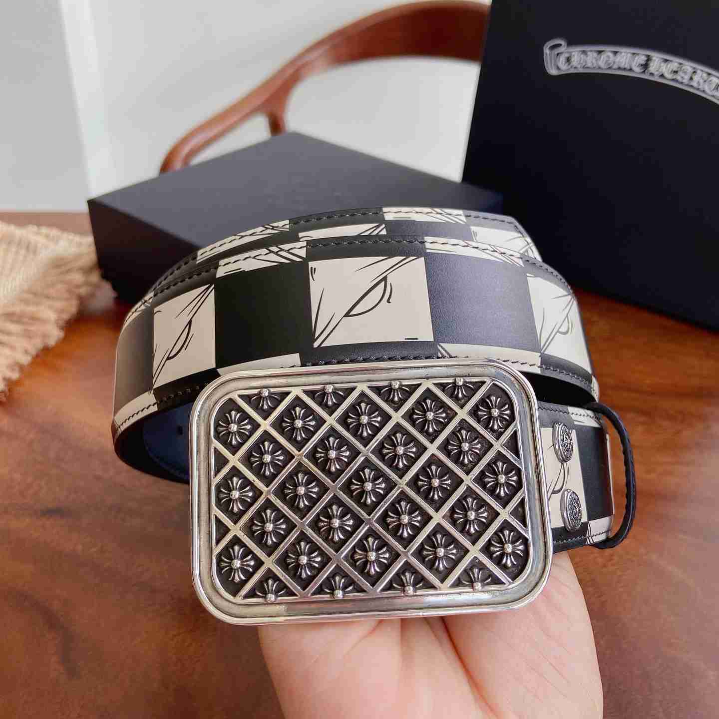Chrome Hearts Leather Belt   - DesignerGu