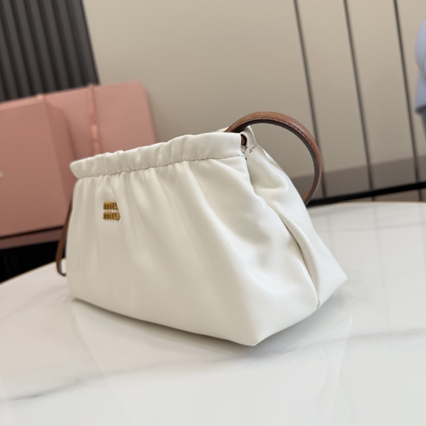 Miu Miu Nappa Leather Pouch 5NE030 - DesignerGu