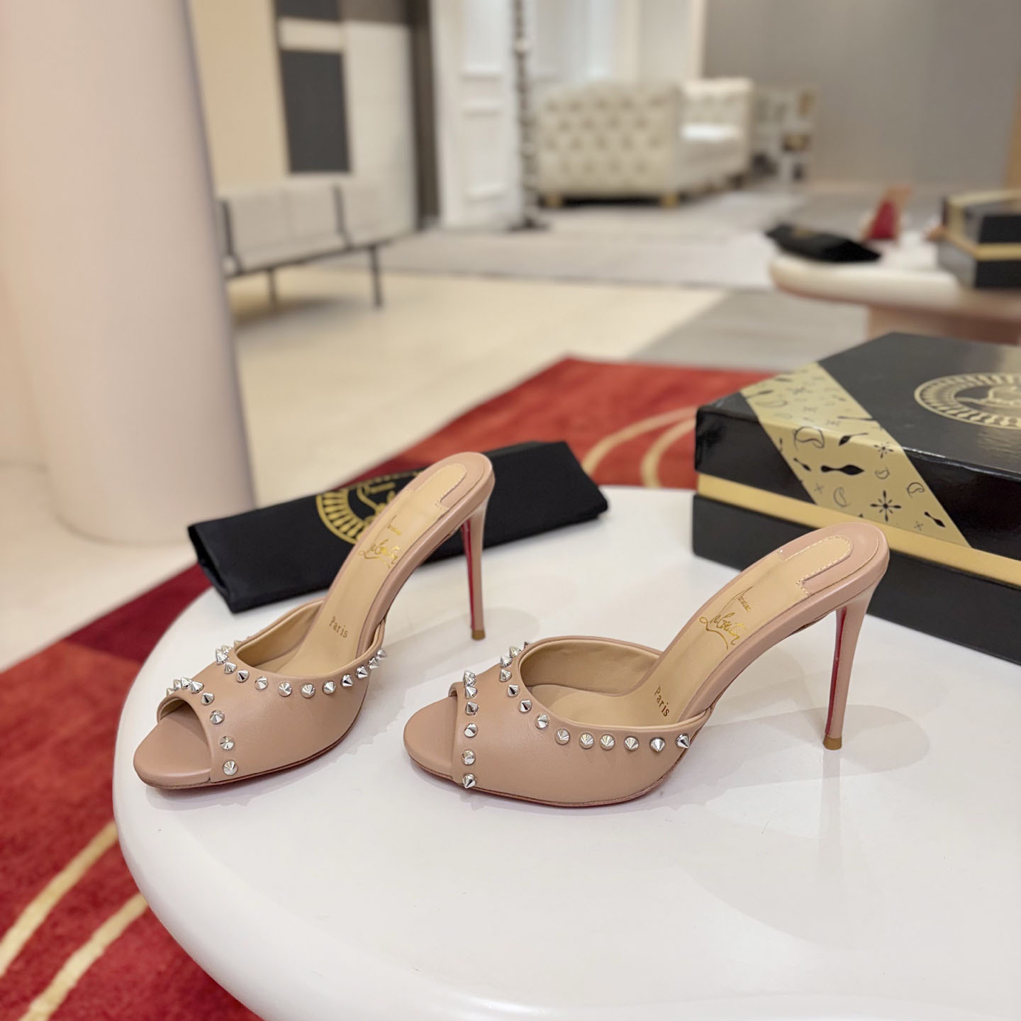 Christian Louboutin Me Dolly Spike 100 Heeled Sandals - DesignerGu