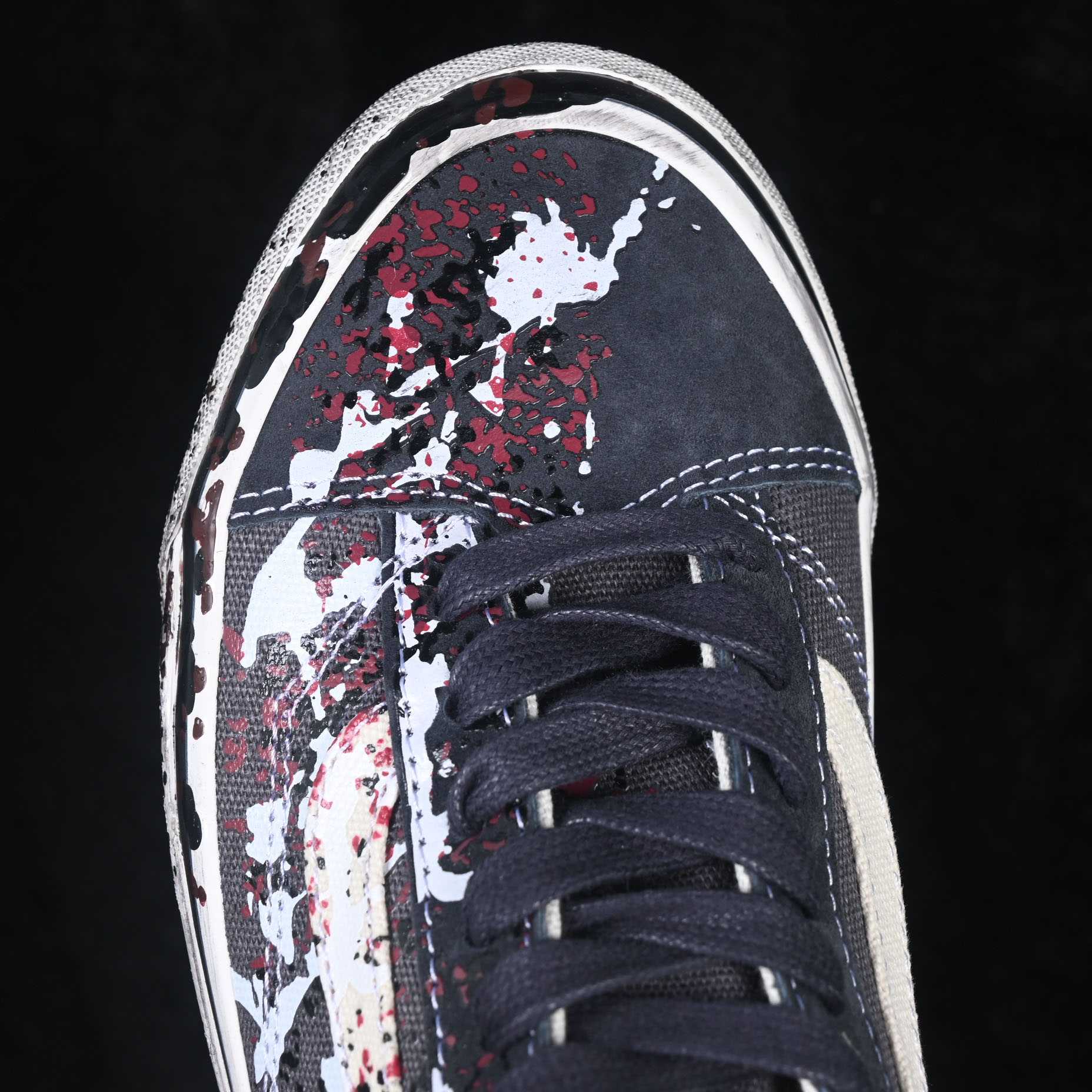 Vans Old Skool 36 Paint Splatter 'Paint Splatter Charcoal Grey' - DesignerGu