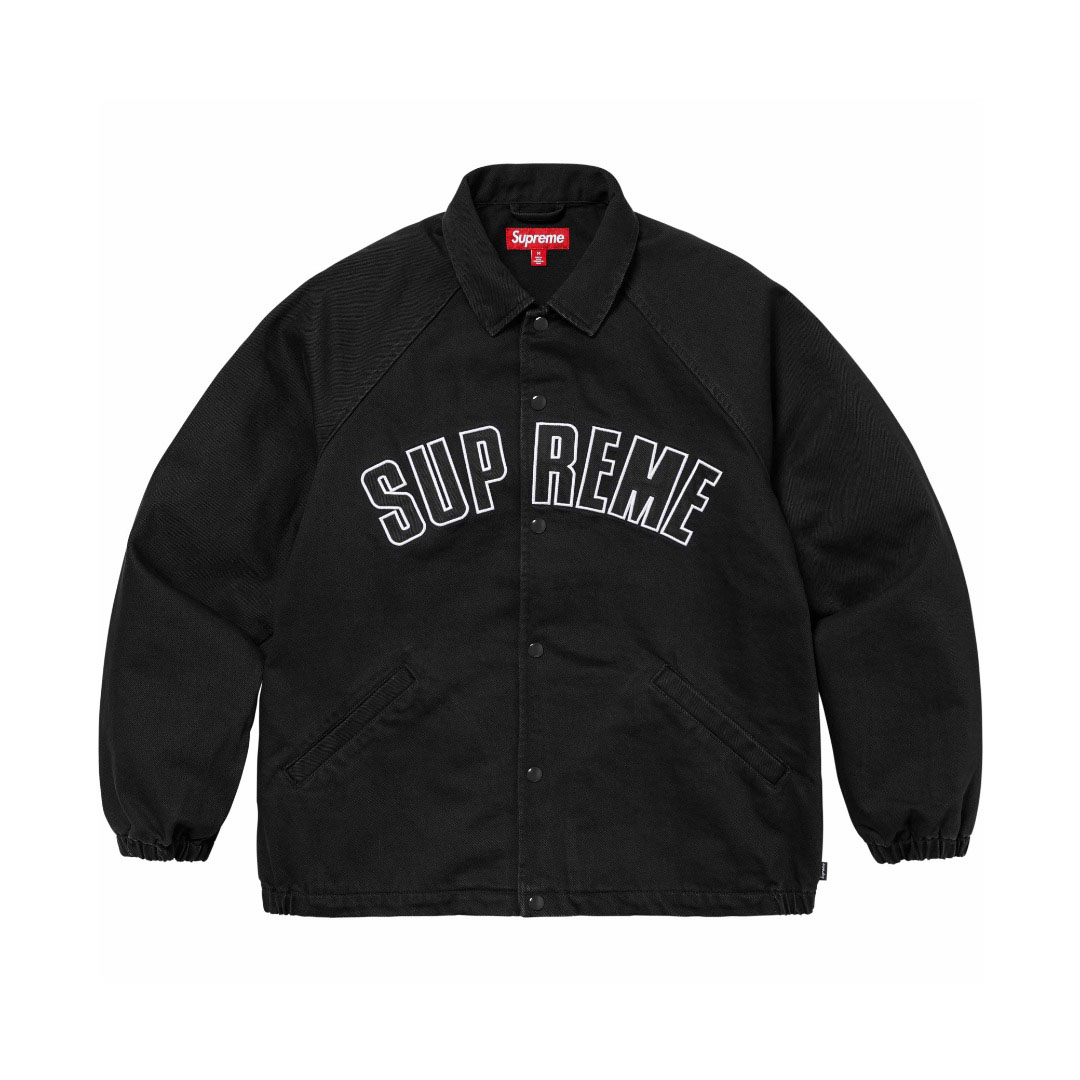 Supreme Arc Denim Coaches Jacket 'Black' - DesignerGu
