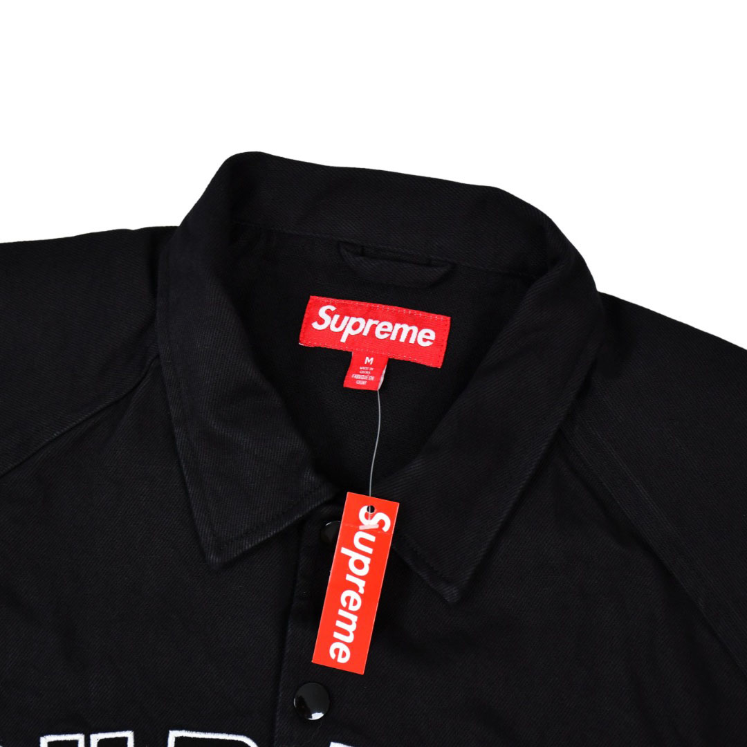 Supreme Arc Denim Coaches Jacket 'Black' - DesignerGu
