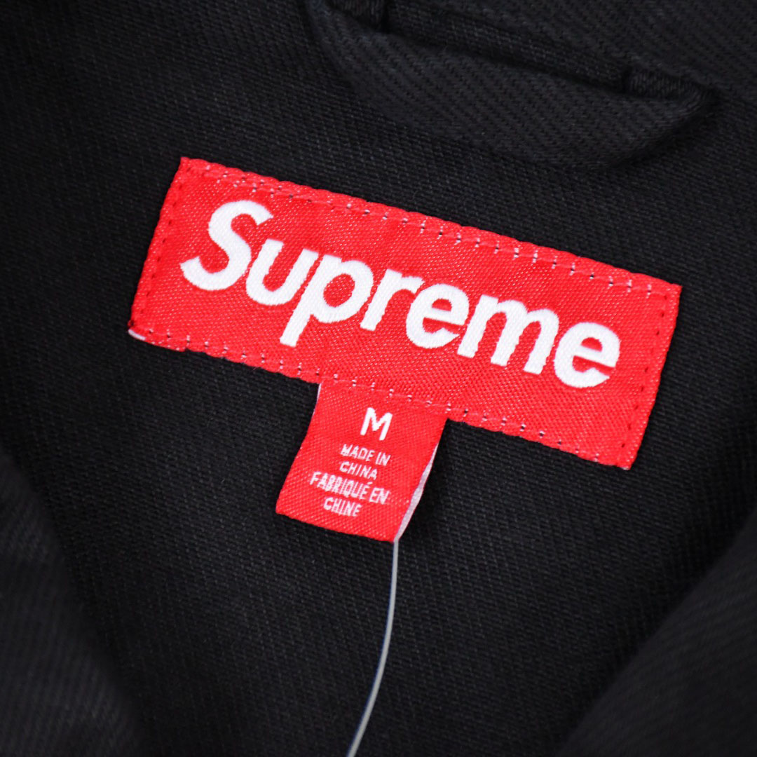 Supreme Arc Denim Coaches Jacket 'Black' - DesignerGu