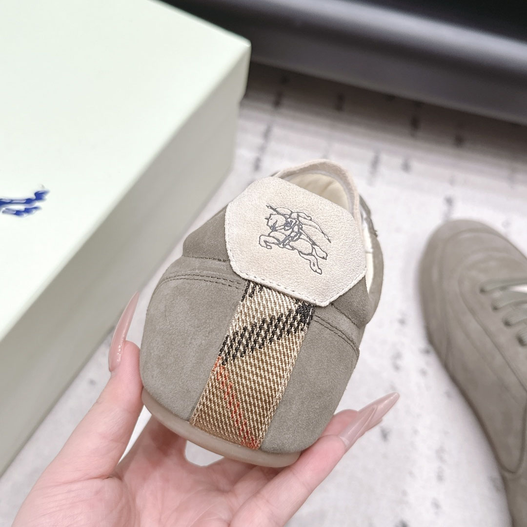 Burberry Suede Knight Runner Sneakers​ - DesignerGu