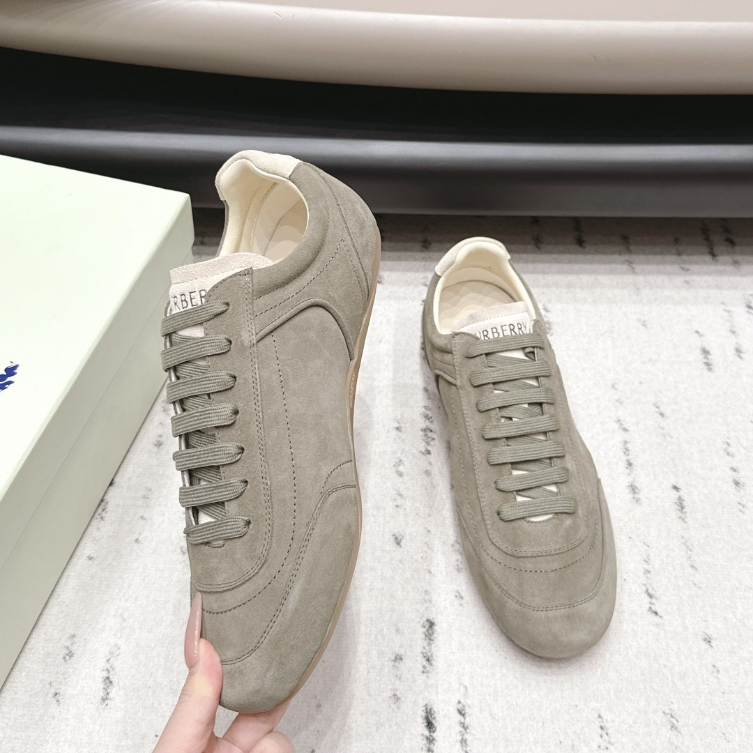 Burberry Suede Knight Runner Sneakers​ - DesignerGu