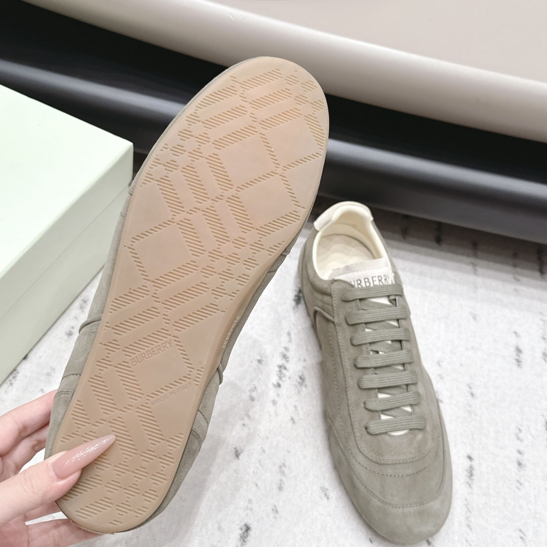 Burberry Suede Knight Runner Sneakers​ - DesignerGu