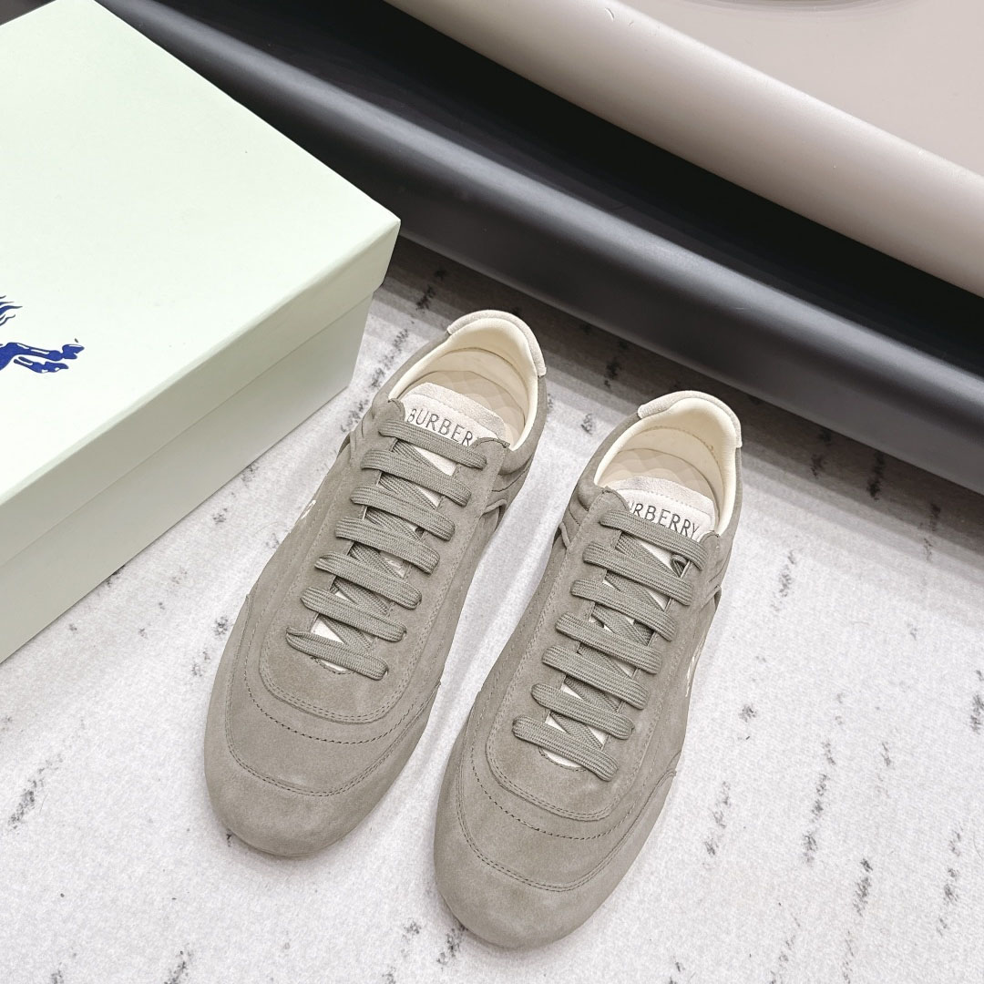 Burberry Suede Knight Runner Sneakers​ - DesignerGu