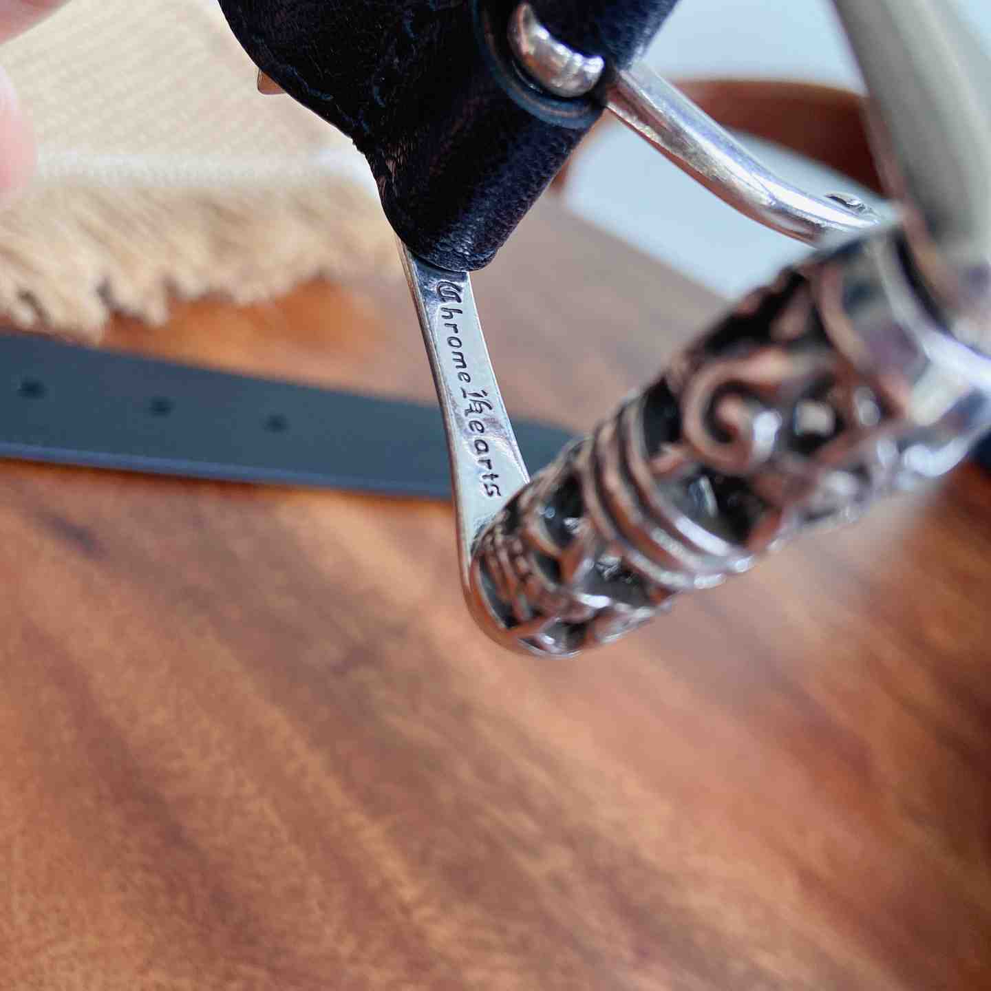 Chrome Hearts Leather Belt   - DesignerGu