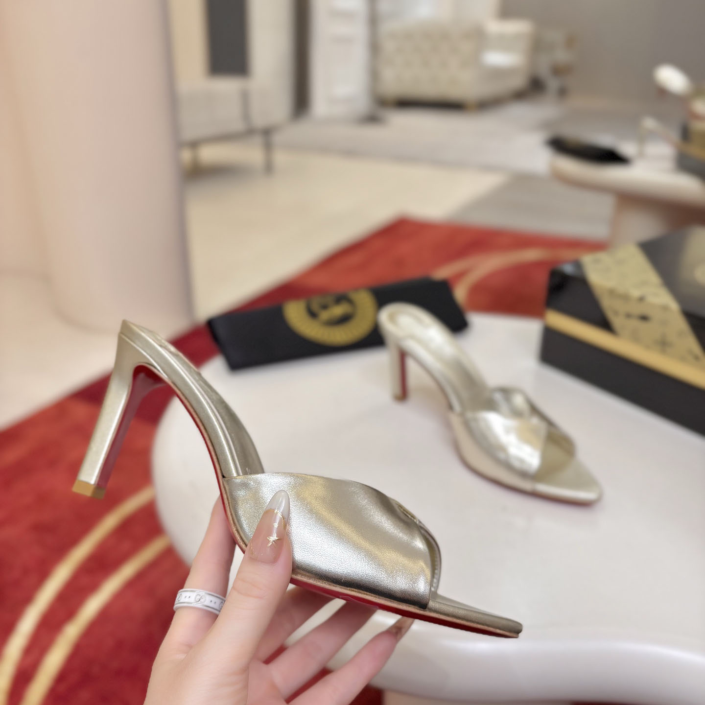 Christian Louboutin Fanny Slide 85 mm Mules - DesignerGu