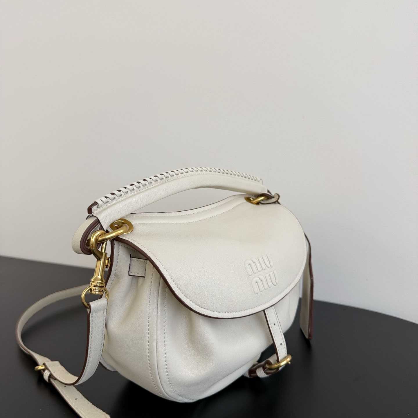 Miu Miu Rendez-Vous Nappa Leather Bag - DesignerGu