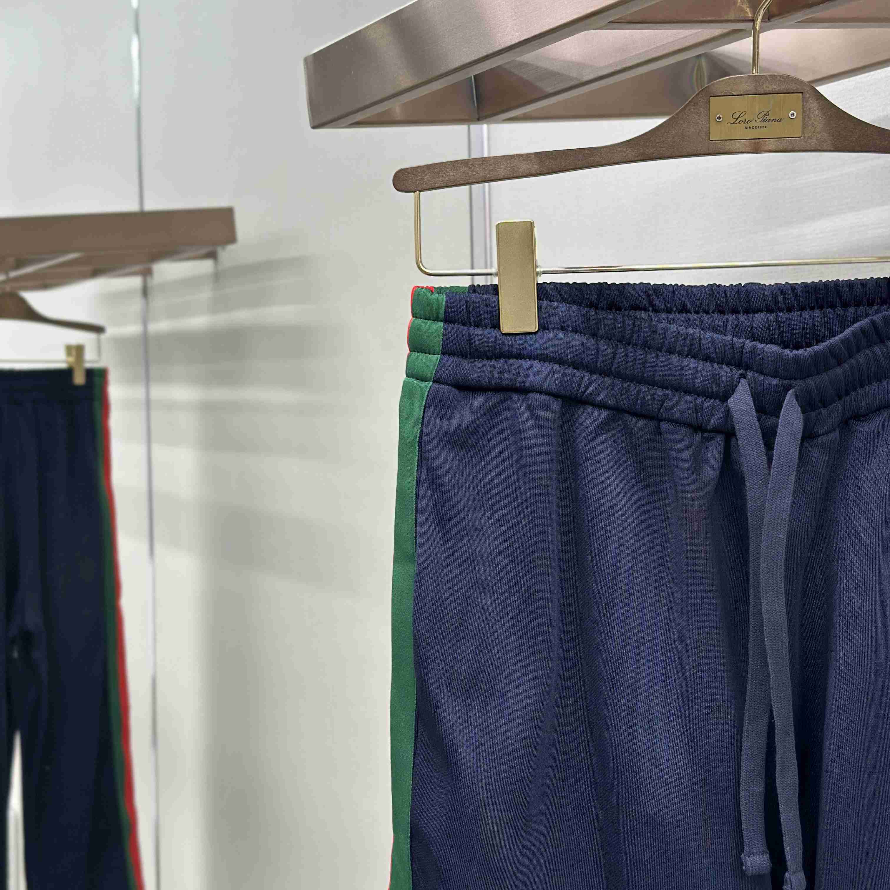 Gucci Silk Cotton Sportswear Pants With Web - DesignerGu