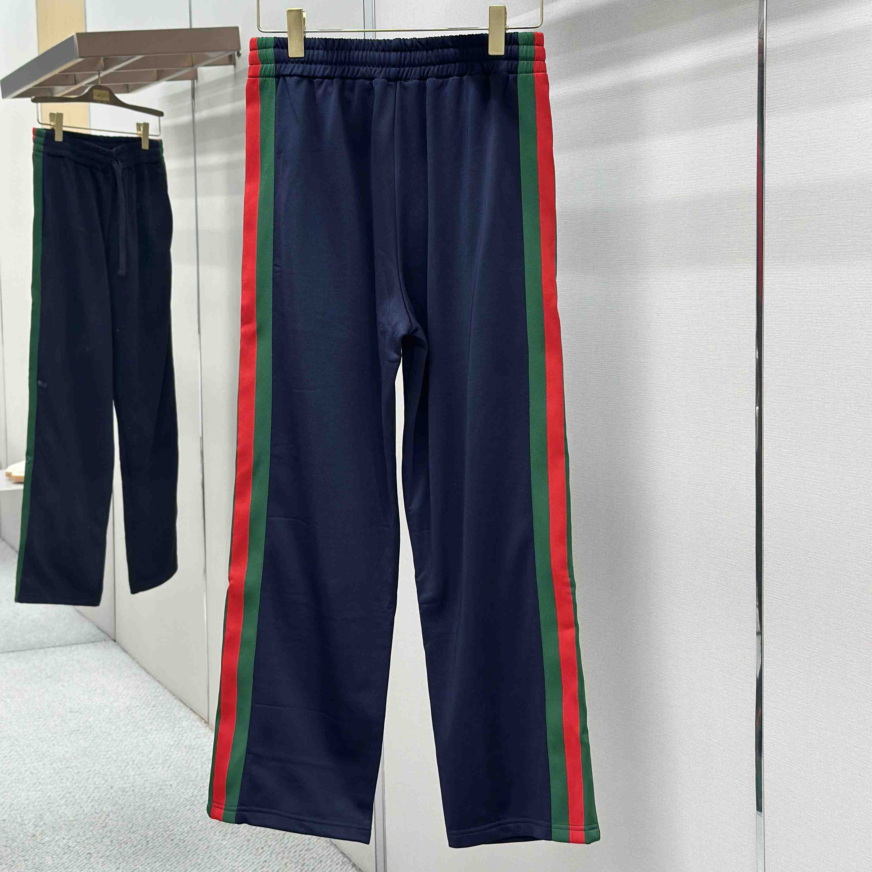Gucci Silk Cotton Sportswear Pants With Web - DesignerGu