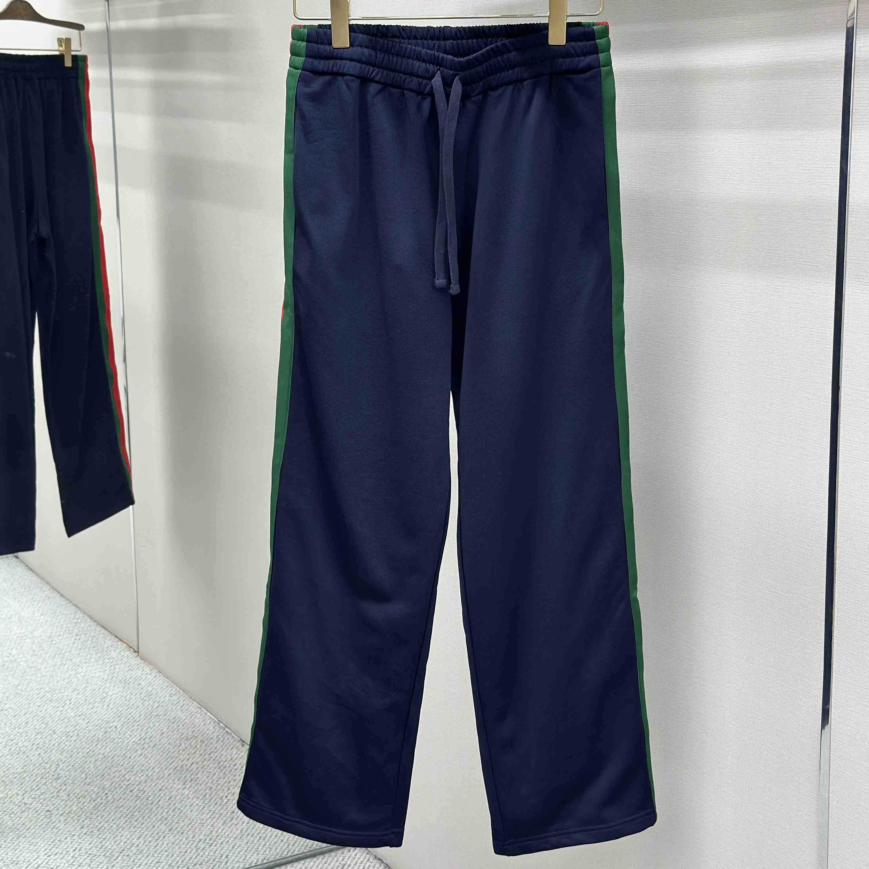 Gucci Silk Cotton Sportswear Pants With Web - DesignerGu