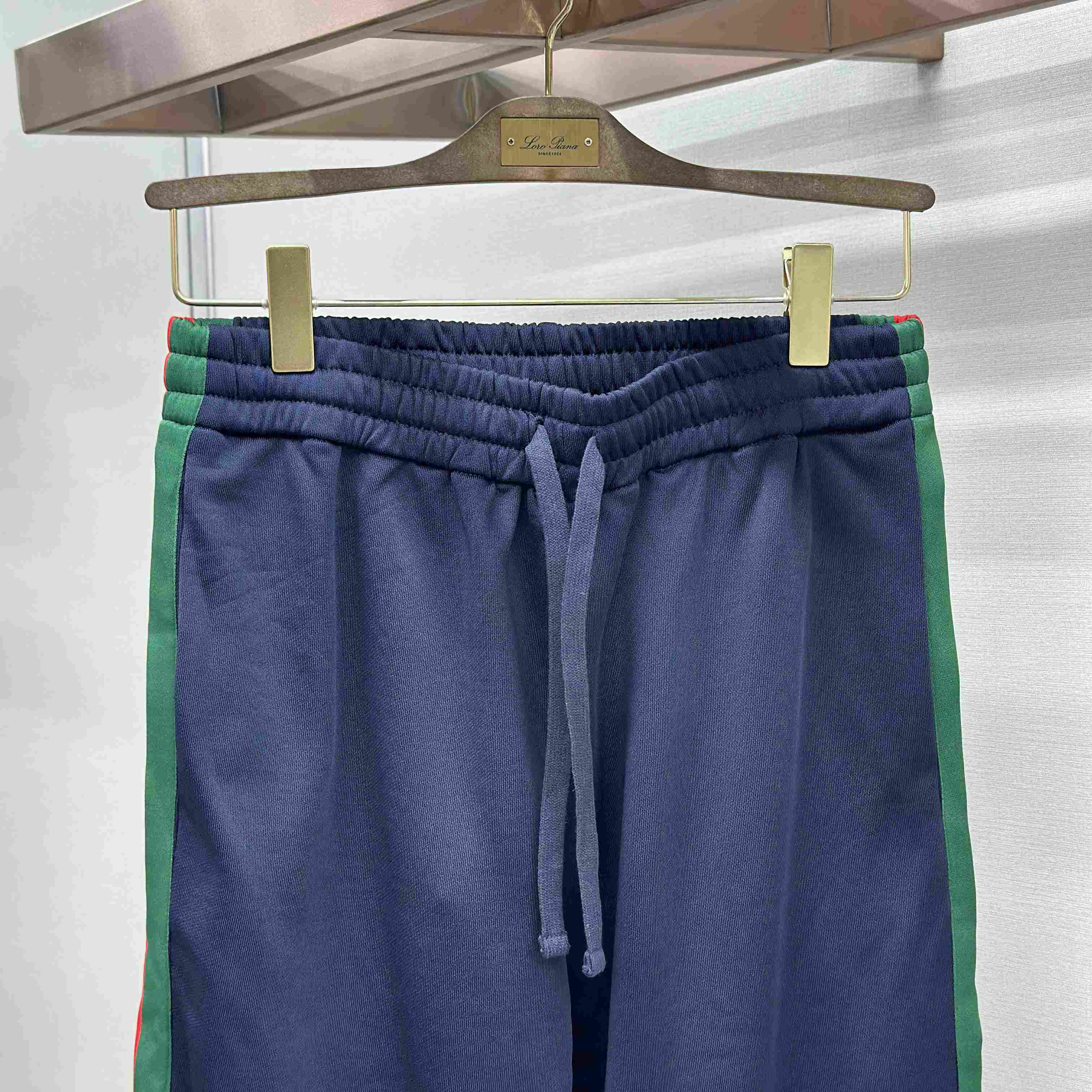 Gucci Silk Cotton Sportswear Pants With Web - DesignerGu