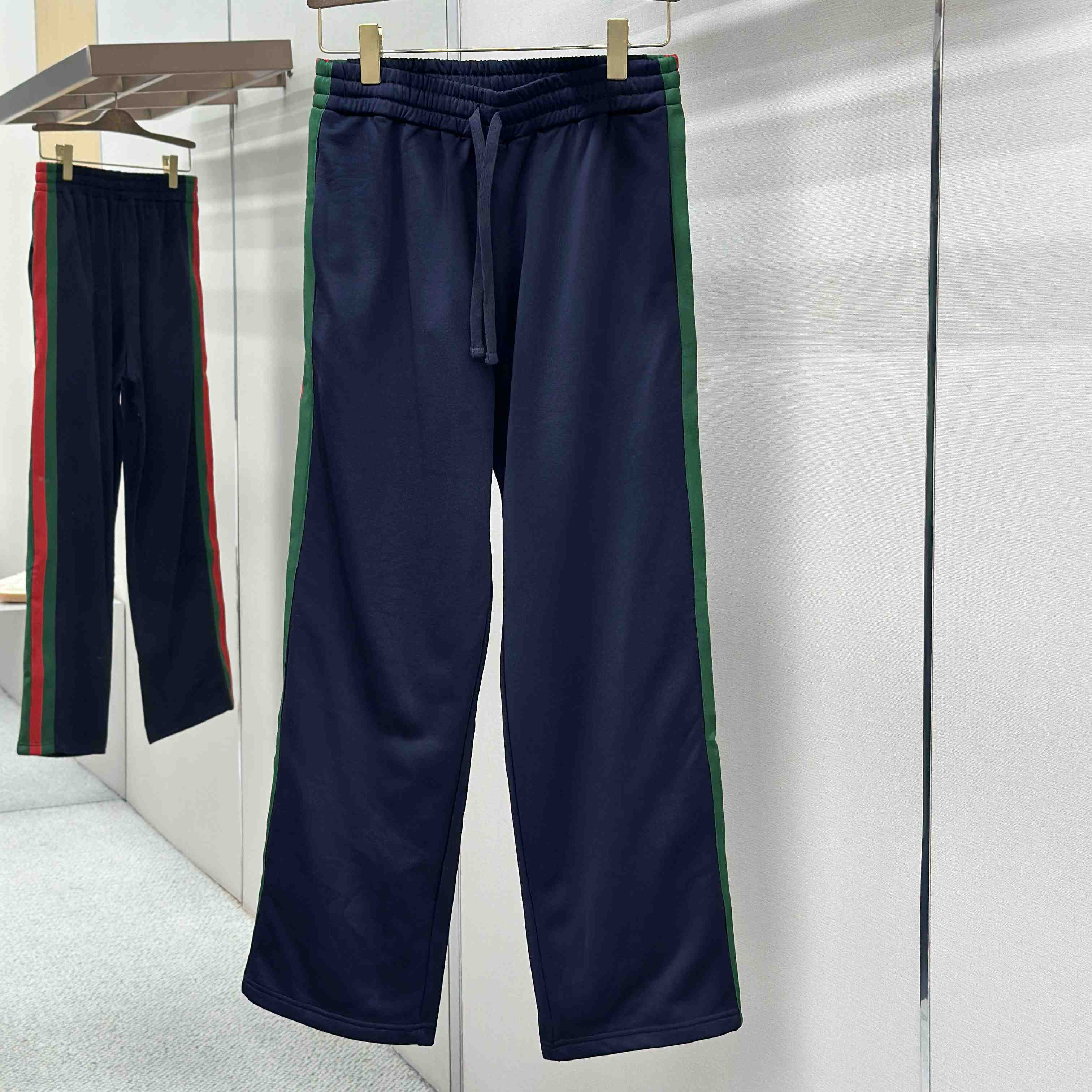 Gucci Silk Cotton Sportswear Pants With Web - DesignerGu