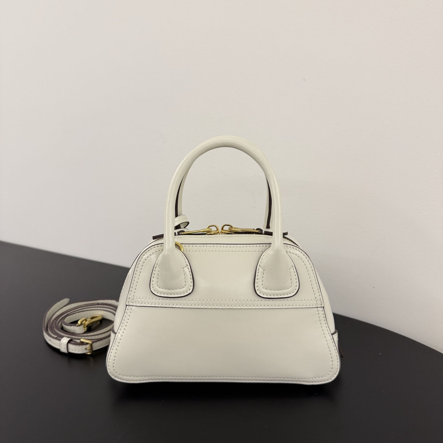 Miu Miu Vivant Shiny Leather Mini Bag - DesignerGu