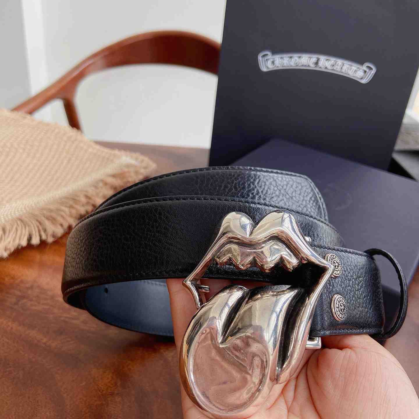 Chrome Hearts Leather Belt   - DesignerGu