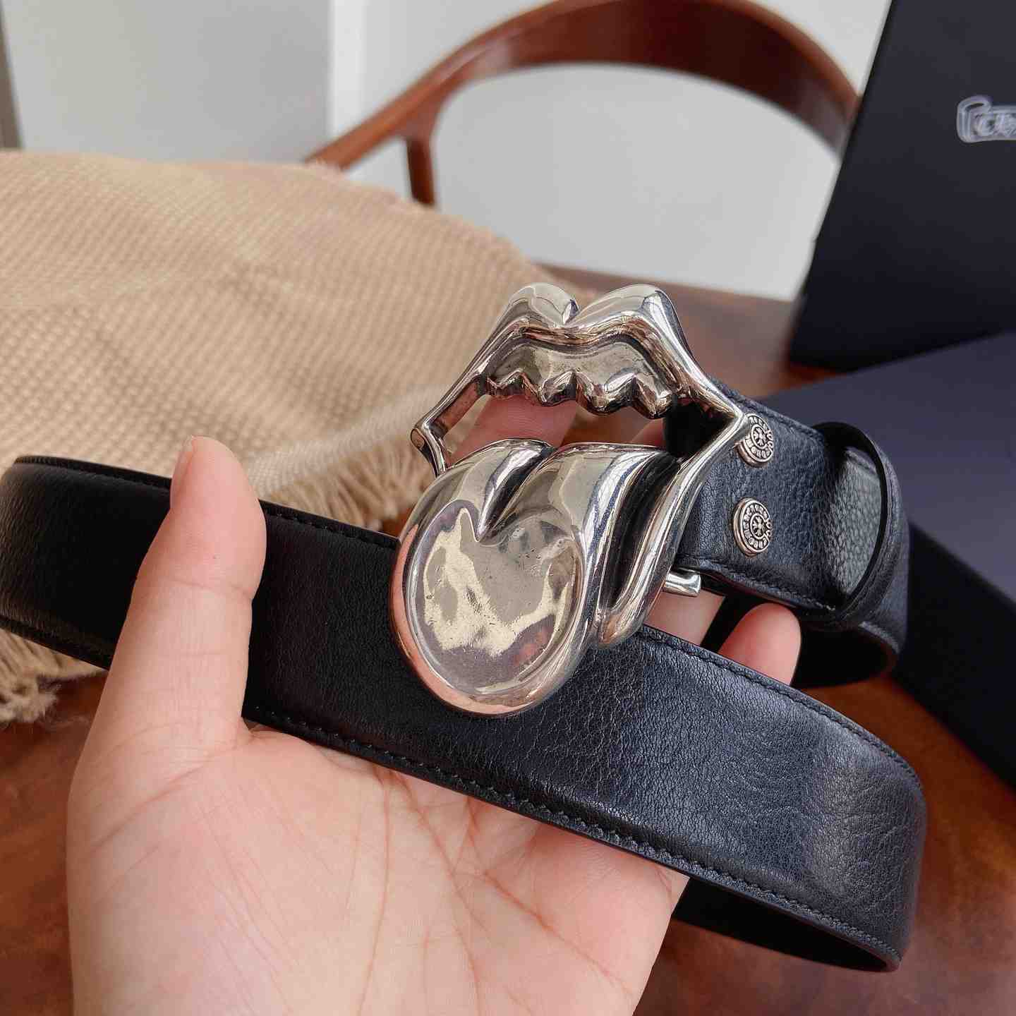 Chrome Hearts Leather Belt   - DesignerGu