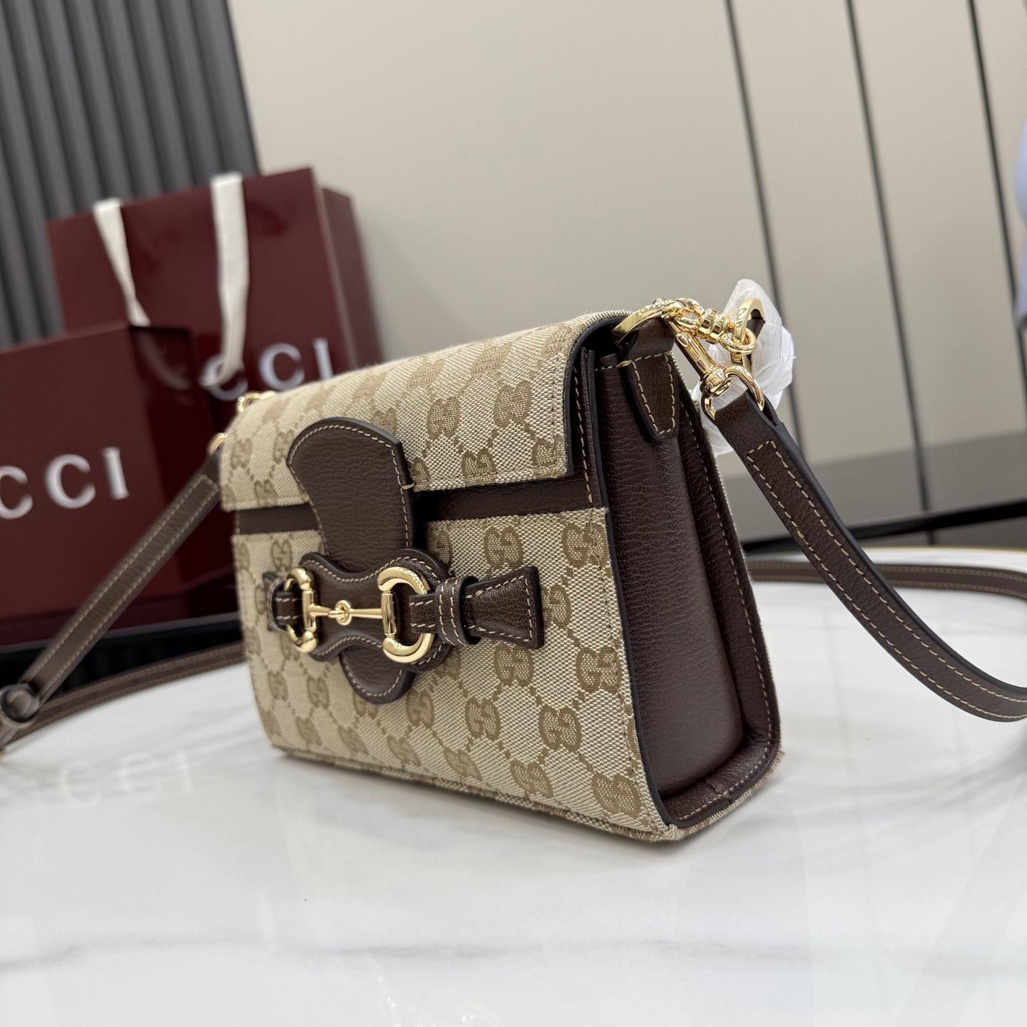 Gucci Horsebit Duomo Small Top HandleBag A006O9 - DesignerGu