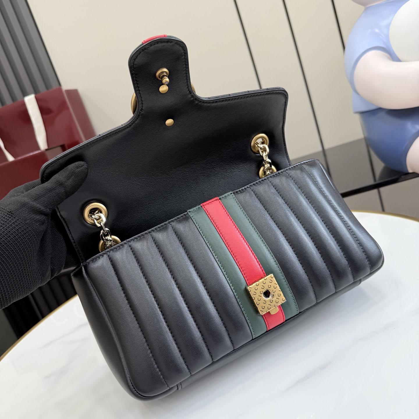 Gucci Jetset GG Marmont Medium Shoulder Bag A005XW - DesignerGu