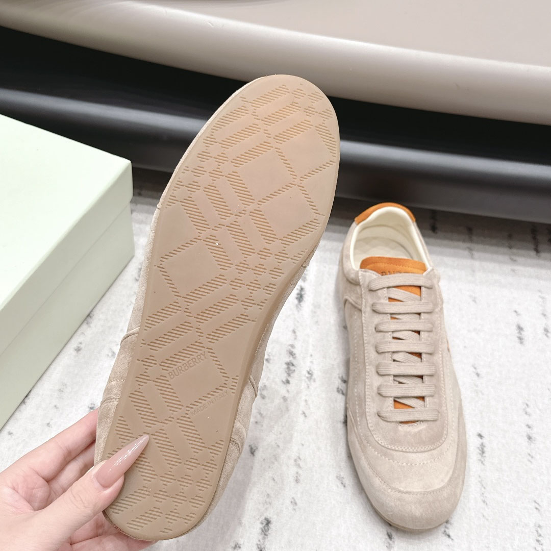 Burberry Suede Knight Runner Sneakers​ - DesignerGu
