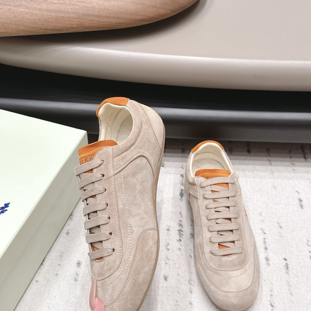Burberry Suede Knight Runner Sneakers​ - DesignerGu