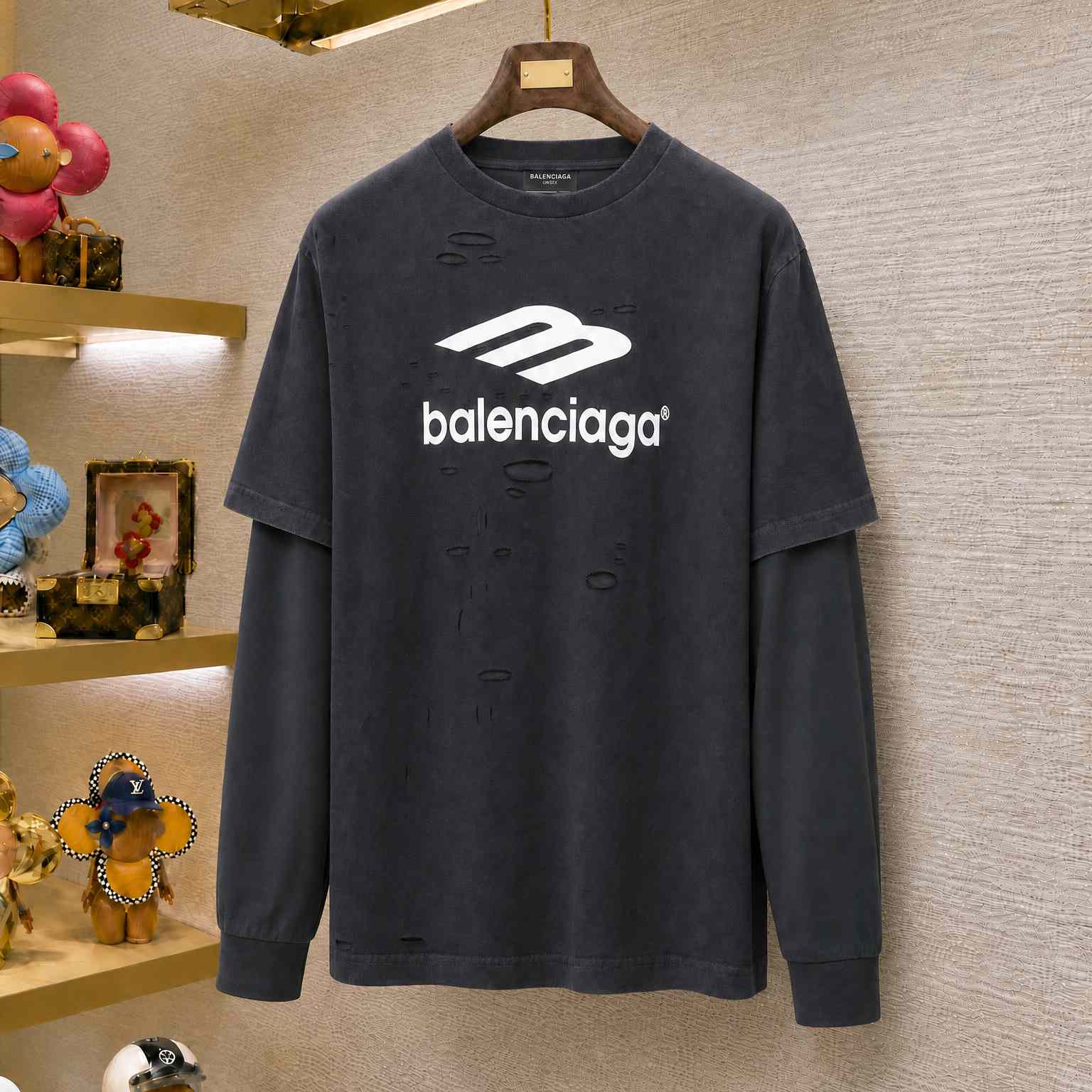 Balenciaga 3B Sport Icon Layered T-Shirt - DesignerGu