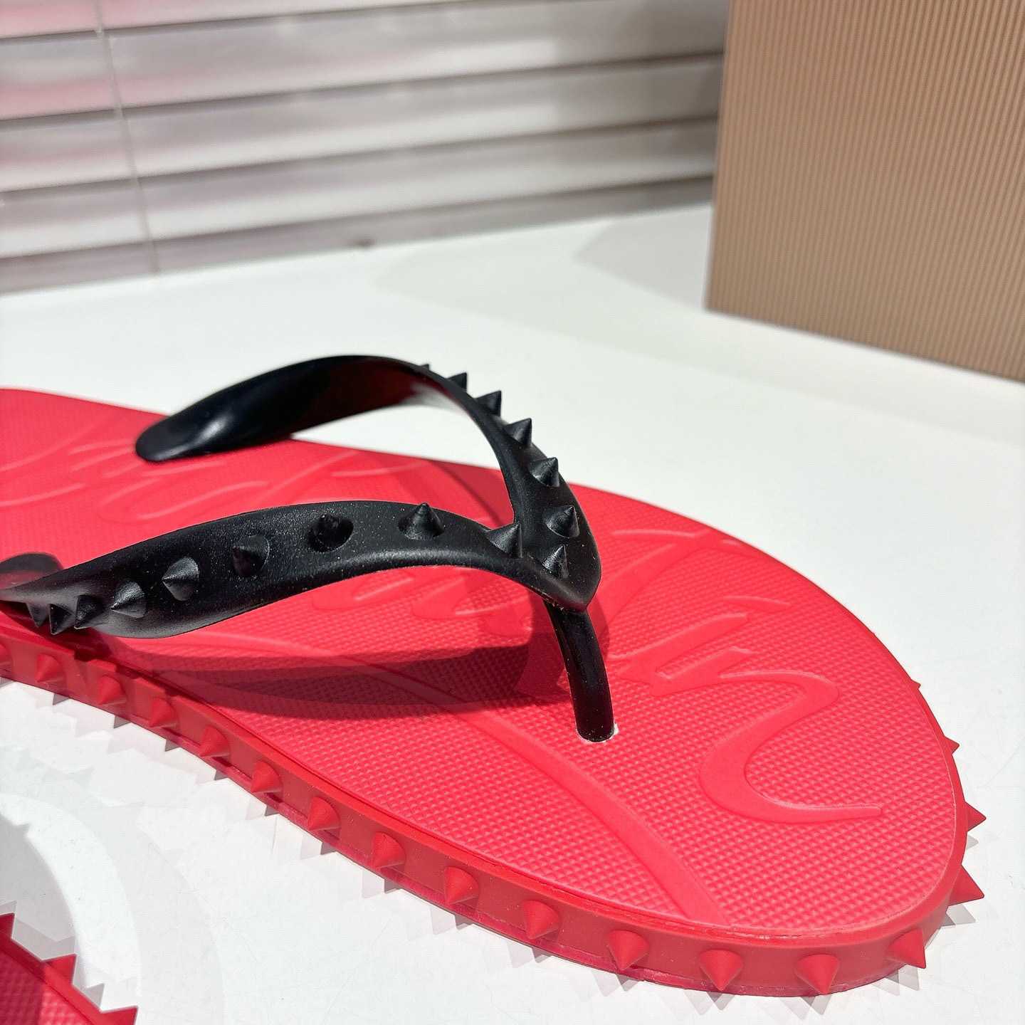 Christian Louboutin Super Loubi Flip Flops - DesignerGu