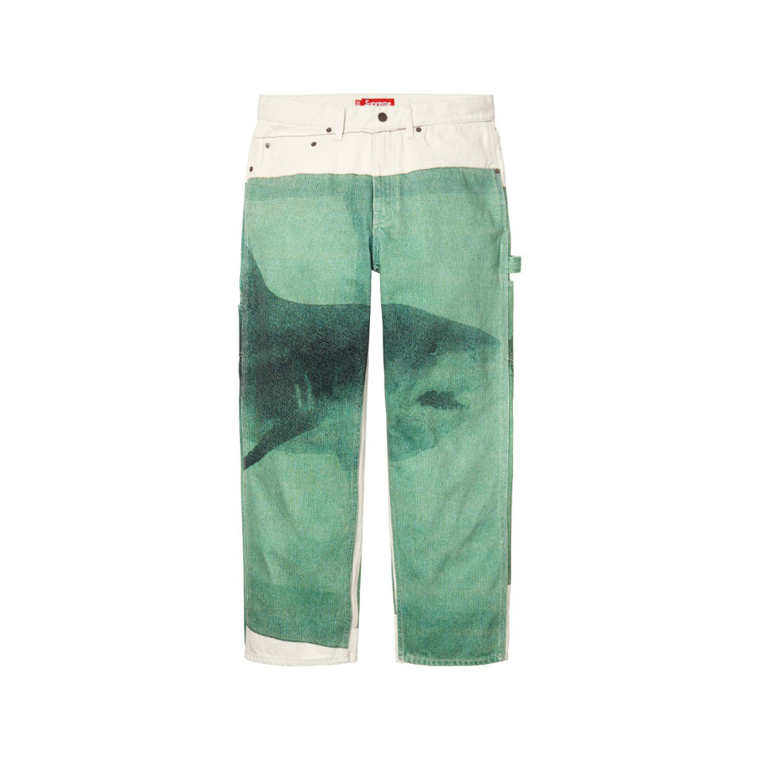 Supreme x Damien Hirst Painter Jean 'White' - DesignerGu