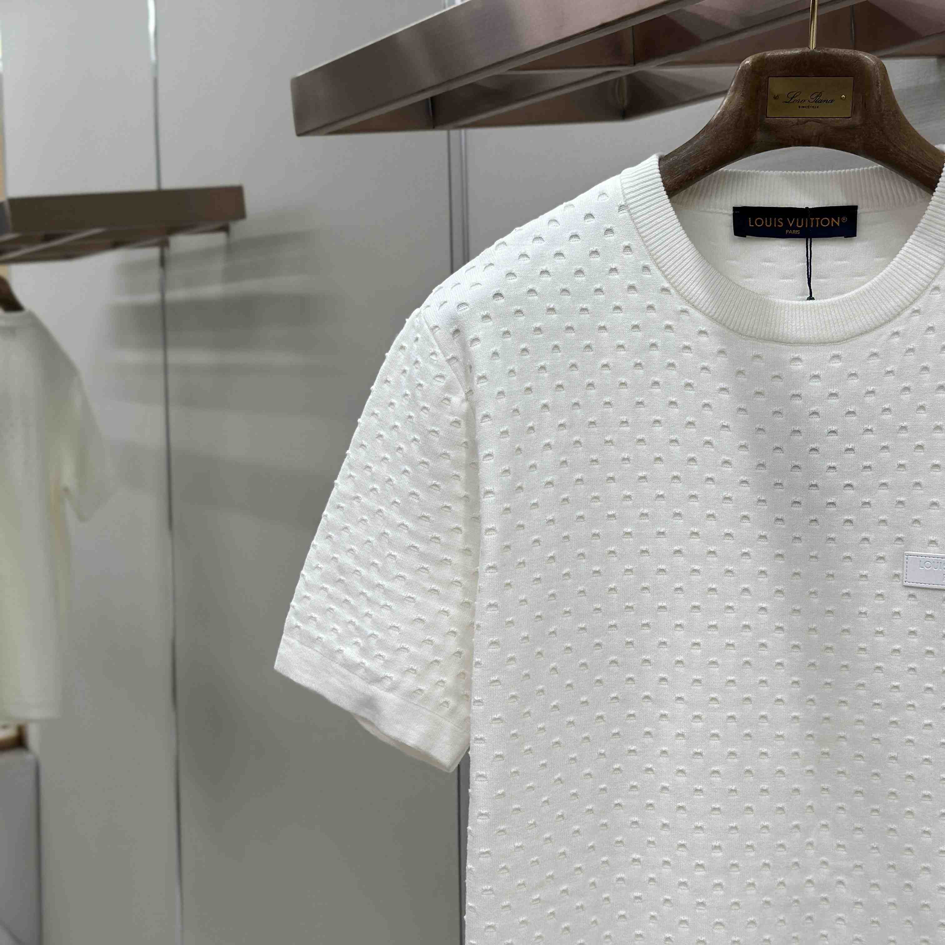 Louis Vuitton Knitted Mesh Short-Sleeved Crewneck 1AKOV9 - DesignerGu