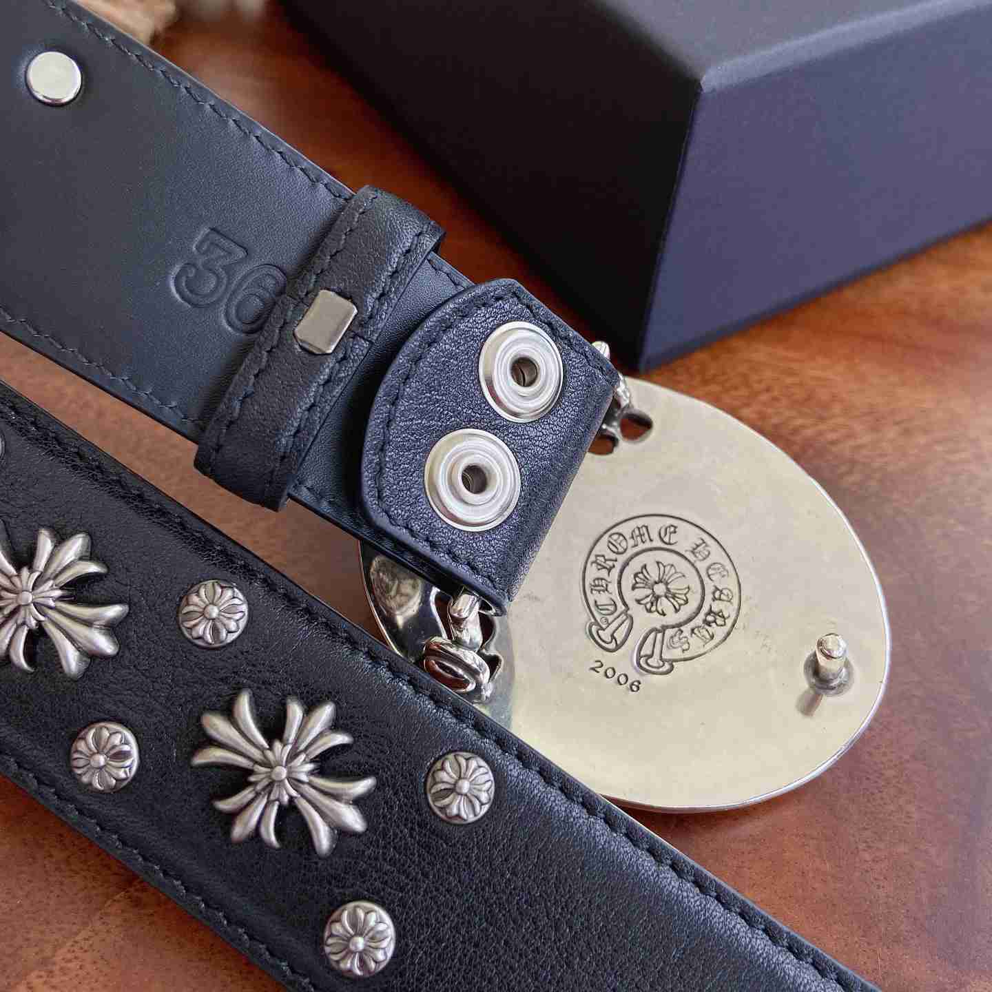 Chrome Hearts Leather Belt   - DesignerGu