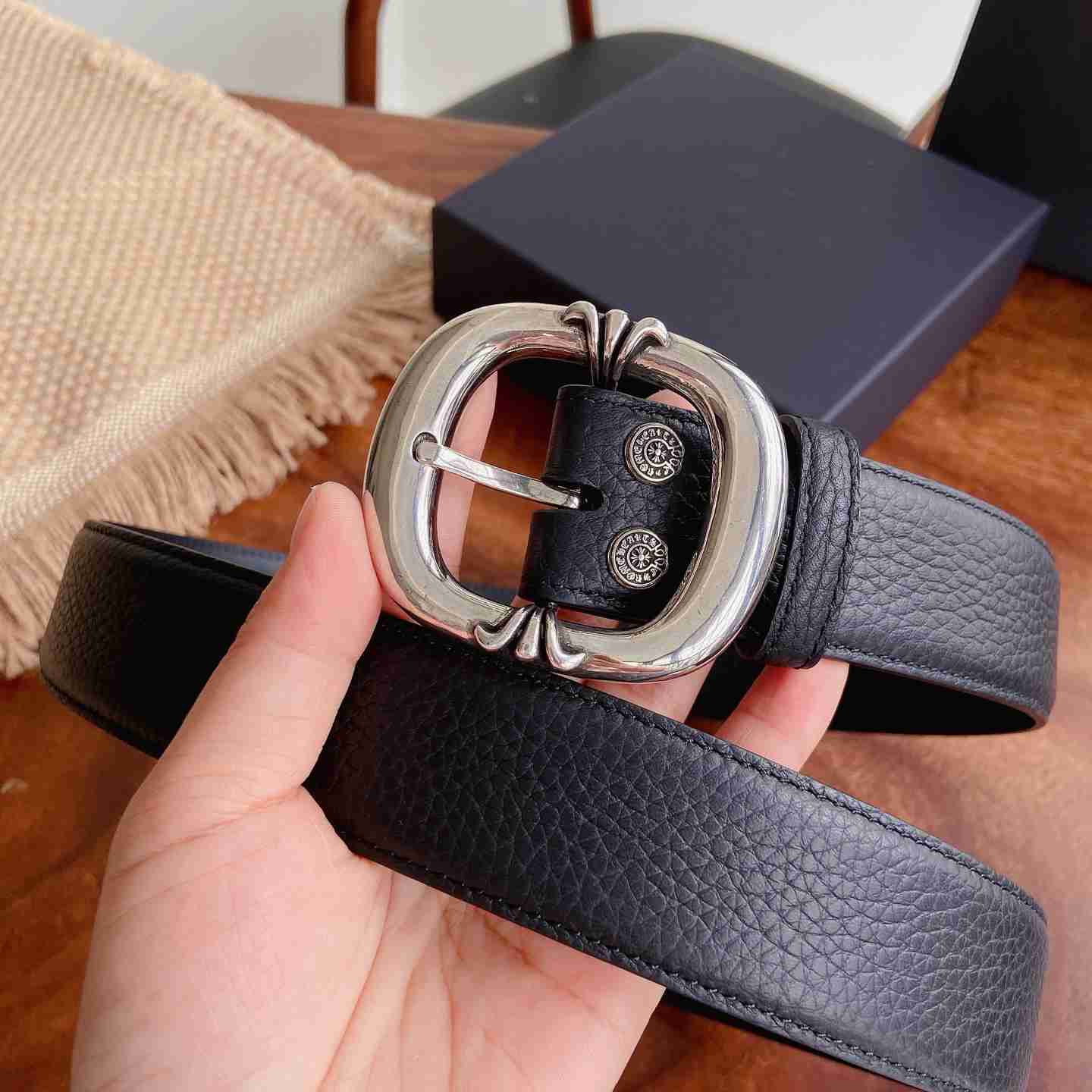 Chrome Hearts Leather Belt   - DesignerGu
