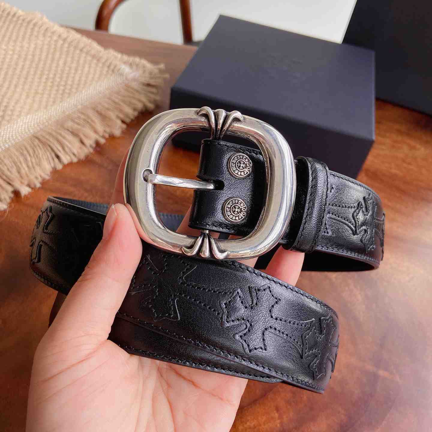 Chrome Hearts Leather Belt   - DesignerGu