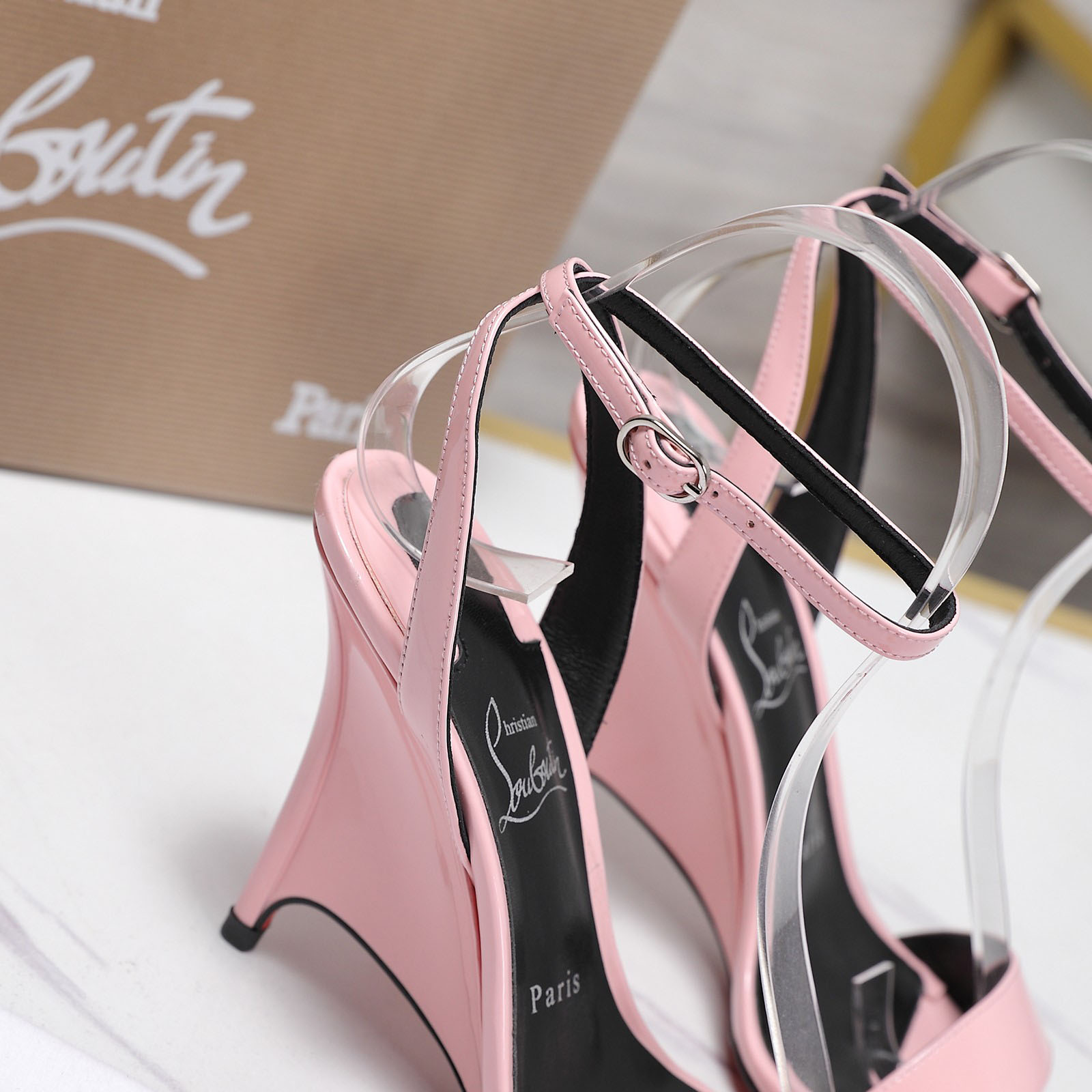 Christian Louboutin Zeezeenella Wedge Sandals - DesignerGu