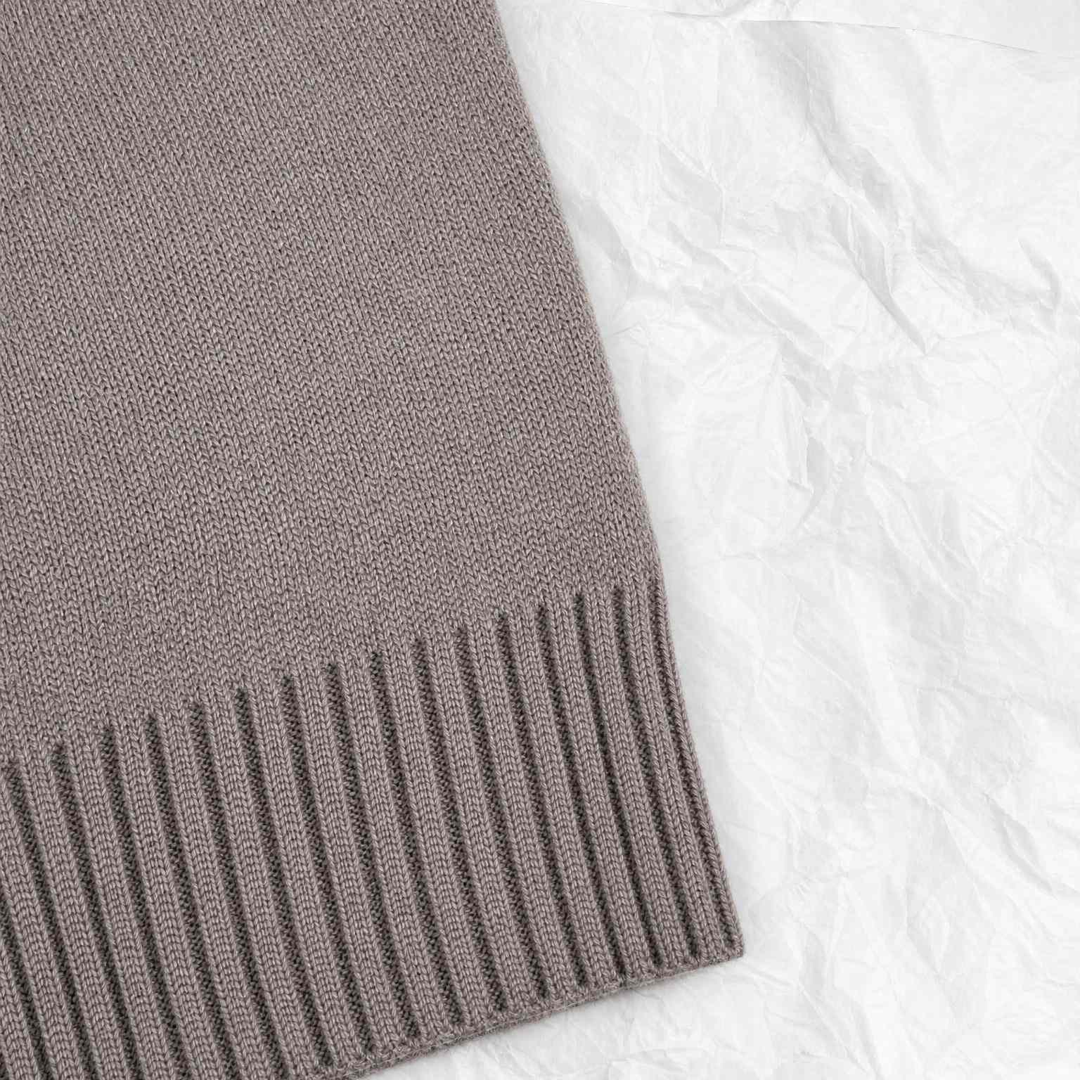AMI Paris Grey Crewneck Alpaca Sweater With Ami De Coeur - DesignerGu