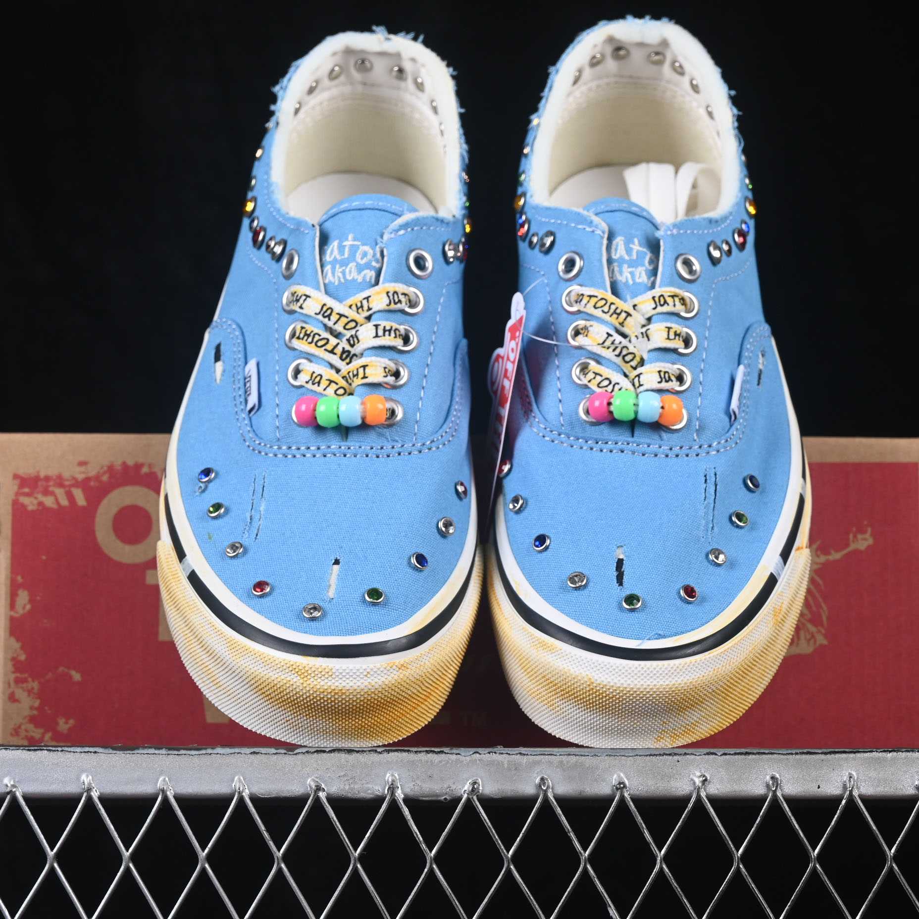 Vans X Satoshi Nakamoto “Lucky Charms Blue” Sneaker - DesignerGu