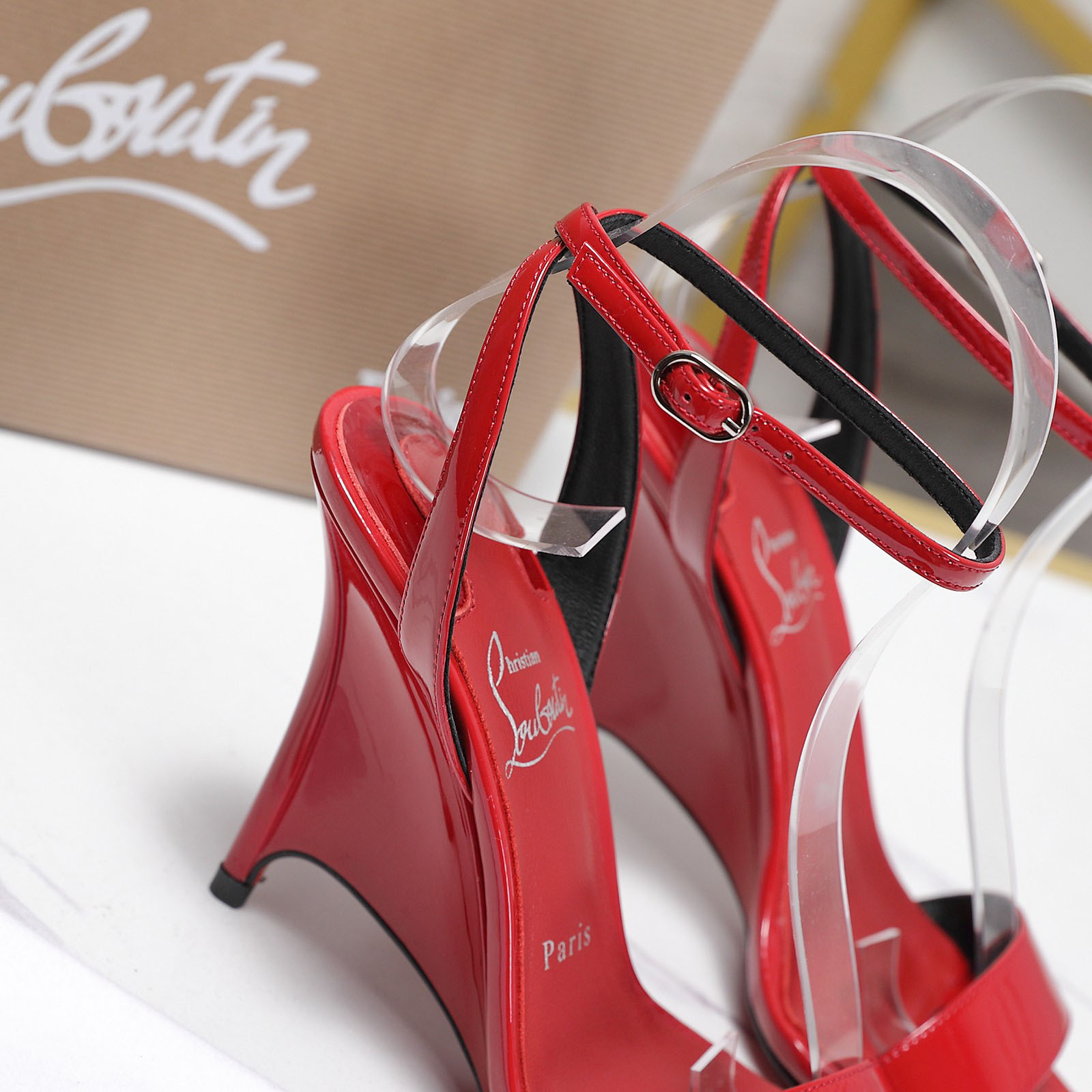 Christian Louboutin Zeezeenella Wedge Sandals - DesignerGu