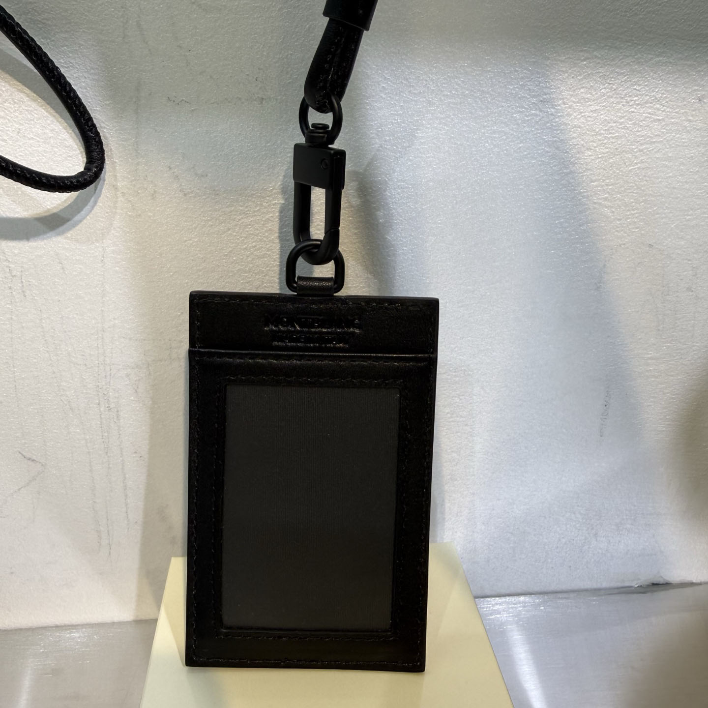 Montblanc Card Holder With Strap In Extreme Leather - DesignerGu