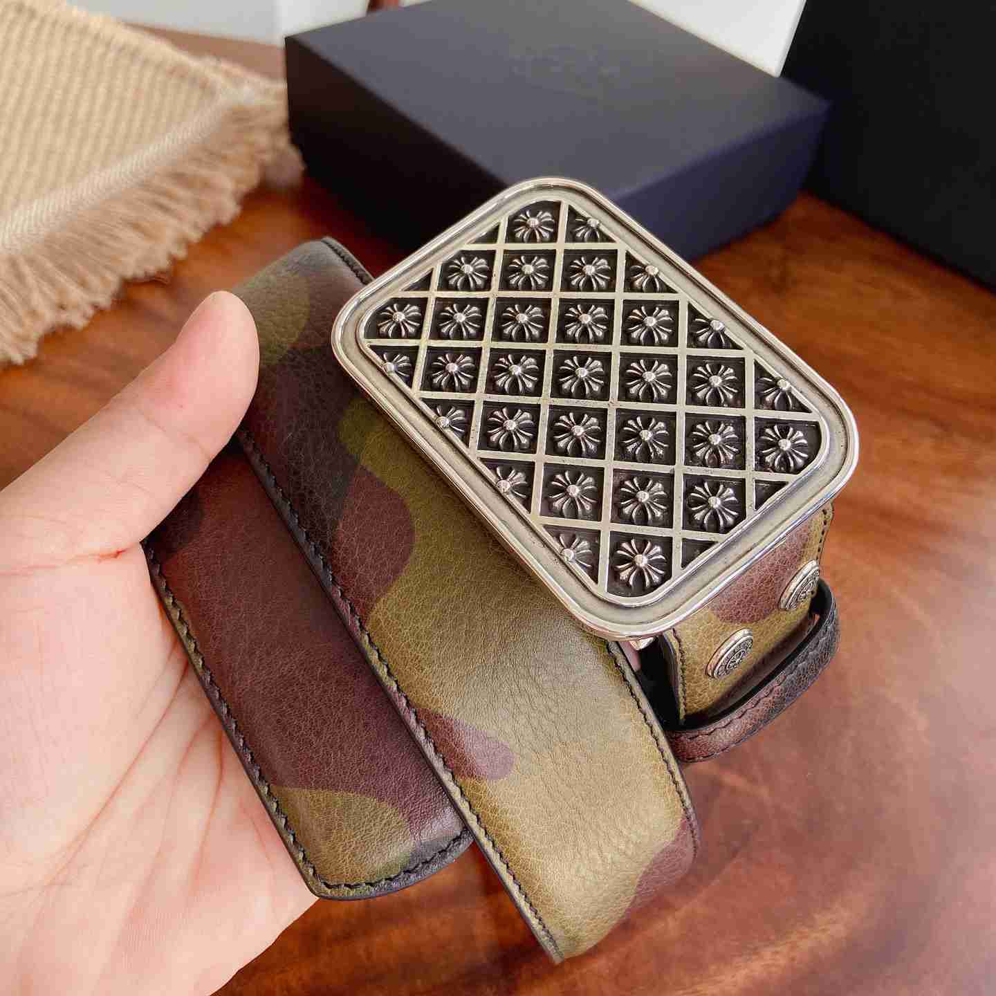 Chrome Hearts Leather Belt   - DesignerGu