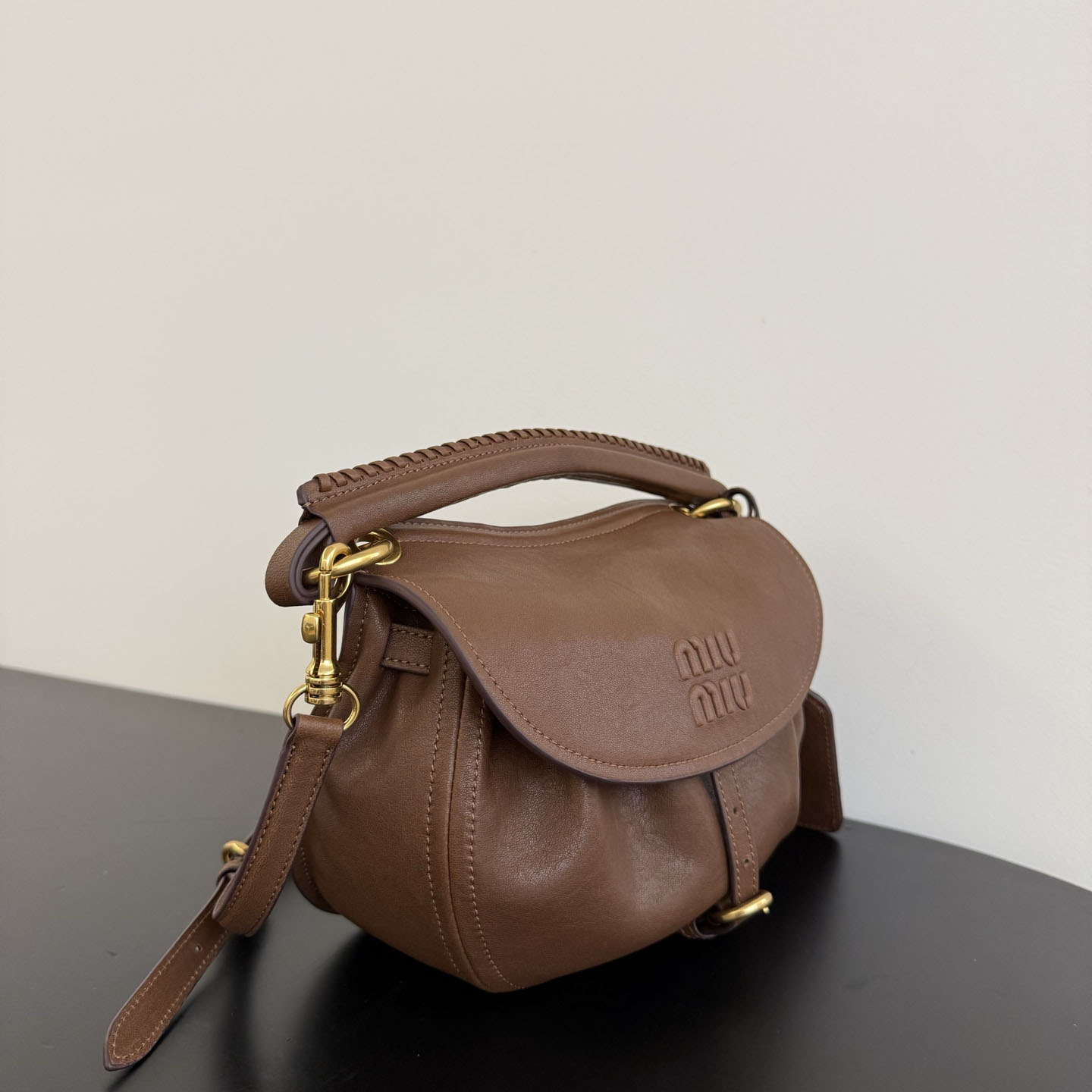 Miu Miu Rendez-Vous Nappa Leather Bag - DesignerGu