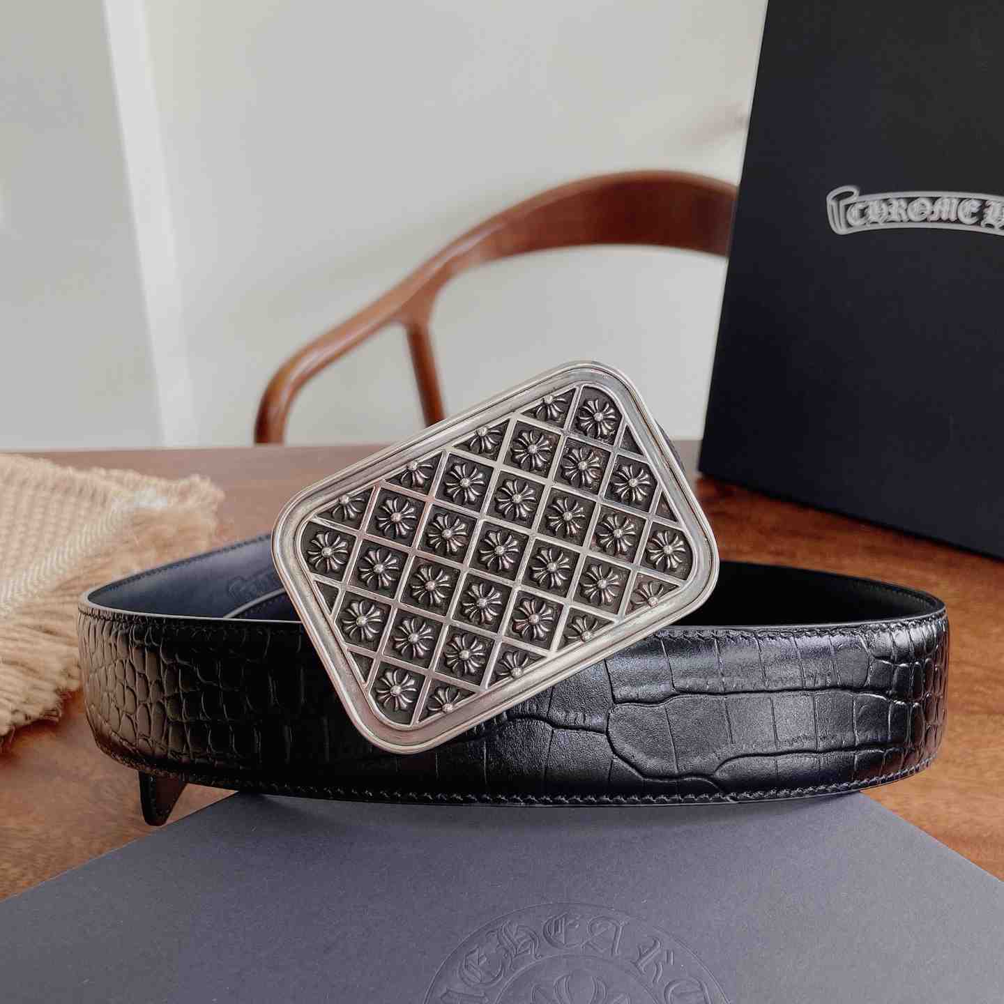 Chrome Hearts Leather Belt   - DesignerGu